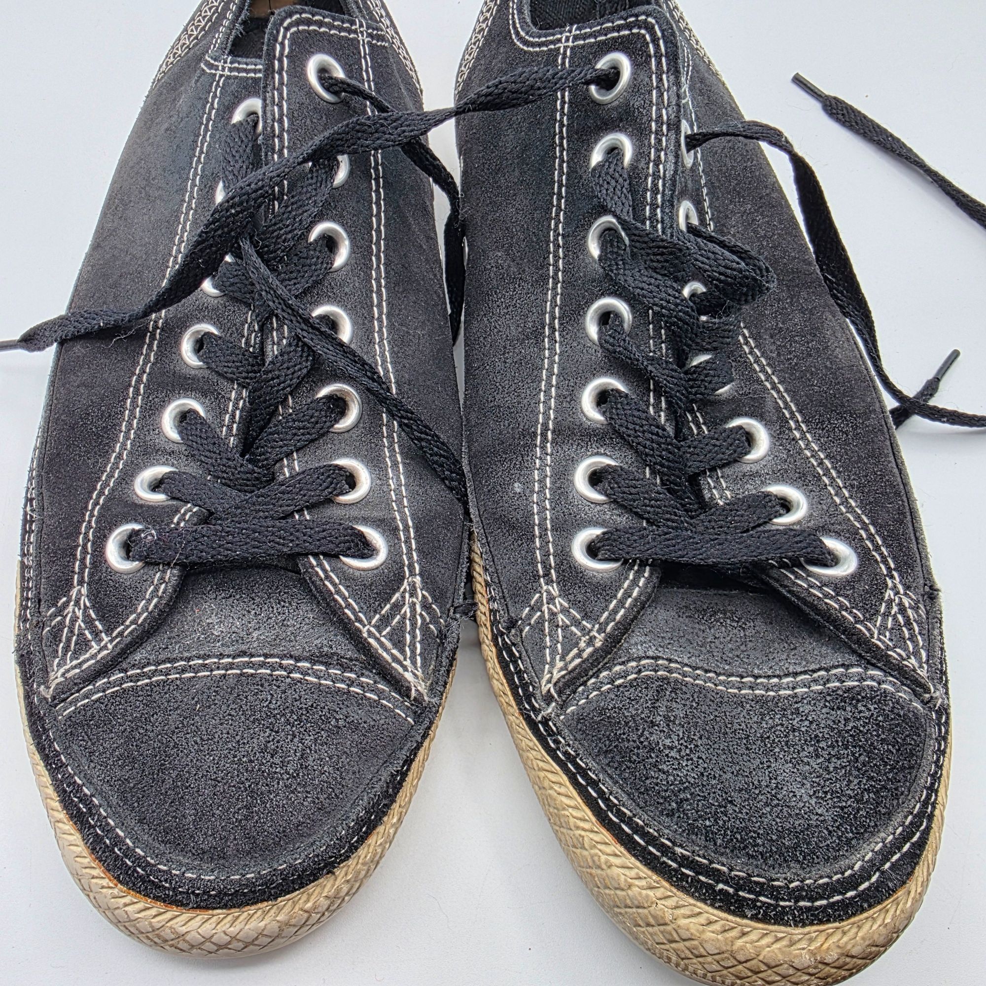Converse Converse All Star Mens Low Top Sneakers Mens 9 Black Leather Size US 9 / EU 42 - 8 Thumbnail