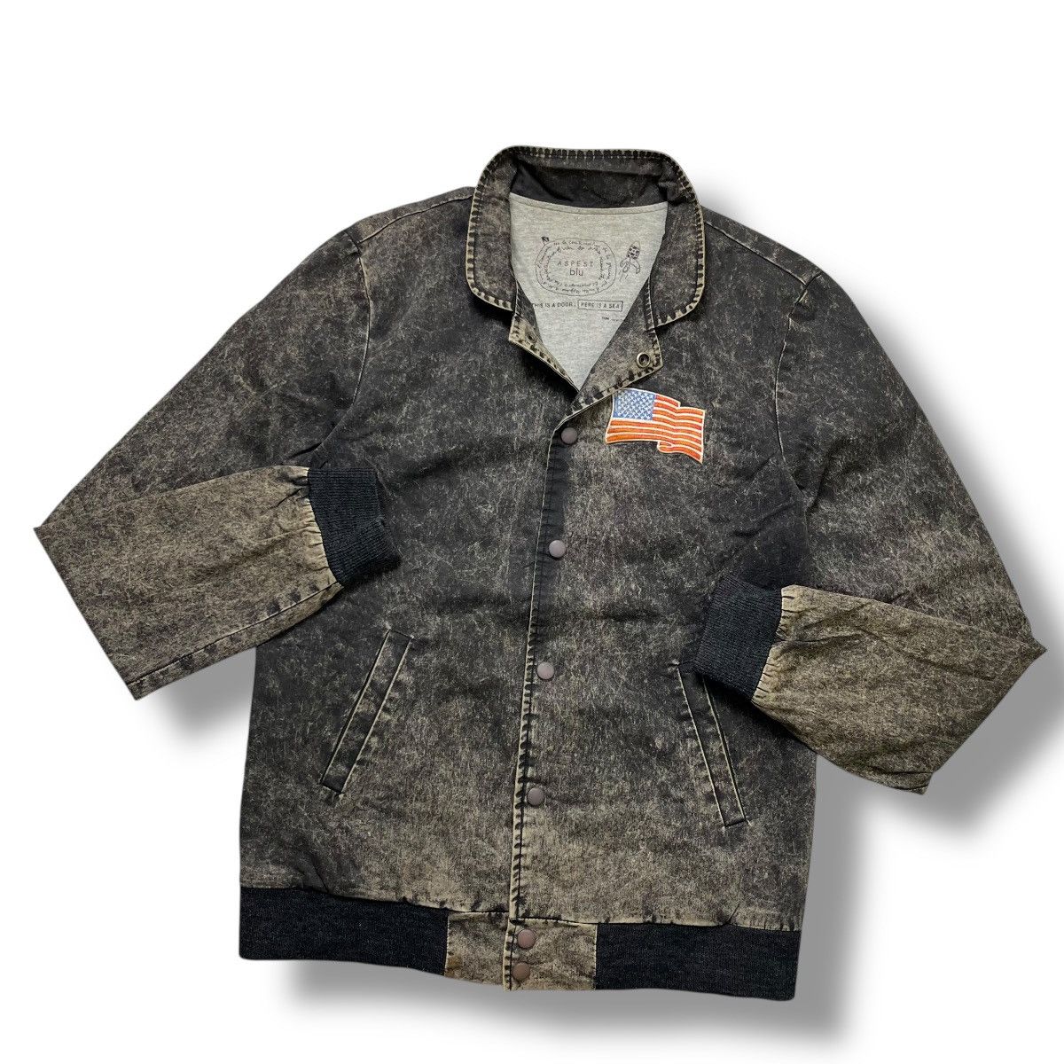 Aspesi aspesi blu usa flag acid colours coach jacket Size US S / EU 44-46 / 1 - 4 Thumbnail