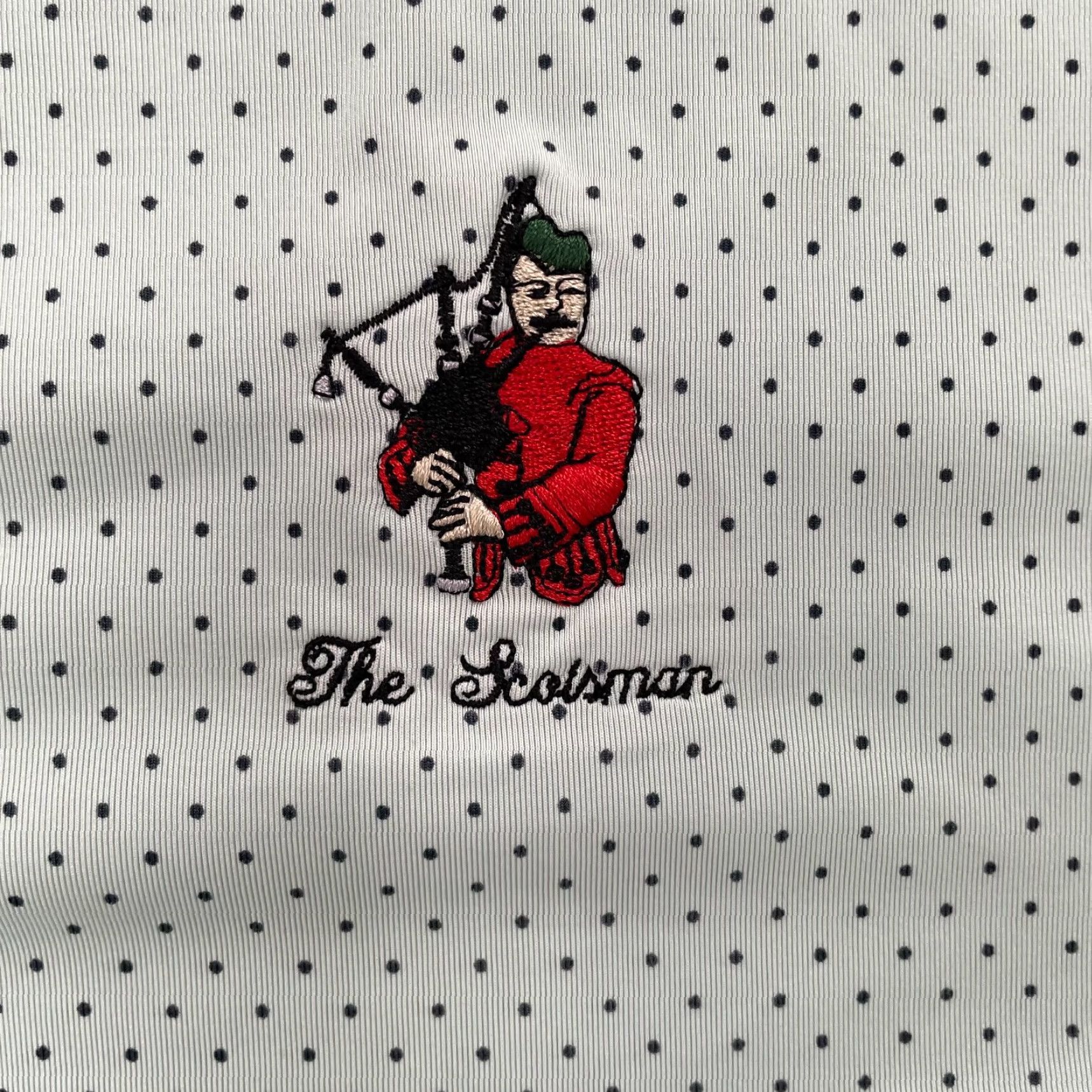Footjoy FootJoy Polo Shirt Adult Large Mens Polo Golf The Scotsman Logo Green Polka Dot Breathable All Seasons Stretch Athletic Regular Size US L / EU 52-54 / 3 - 5 Thumbnail