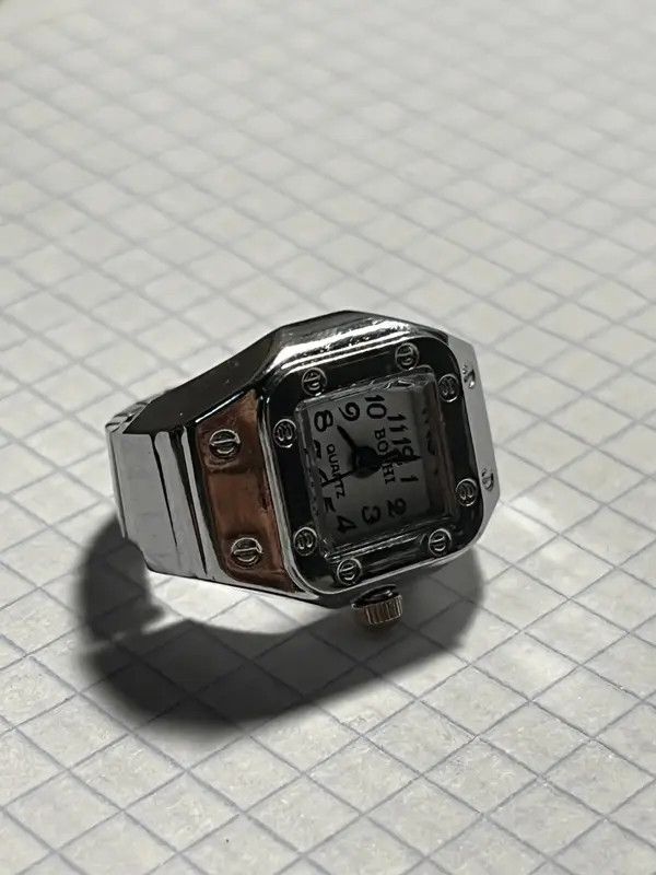 Jewelry Michiru x Hara Mini Elastic Strap Watch Adjustable Ring Size ONE SIZE - 5 Thumbnail