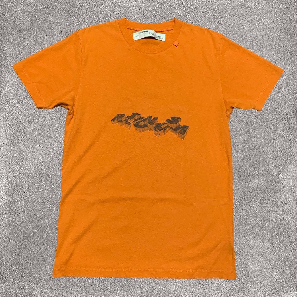 Off-White Off White Small Arrows Graphic Orange Tee Virgil Abloh Size US S / EU 44-46 / 1 - 2 Thumbnail
