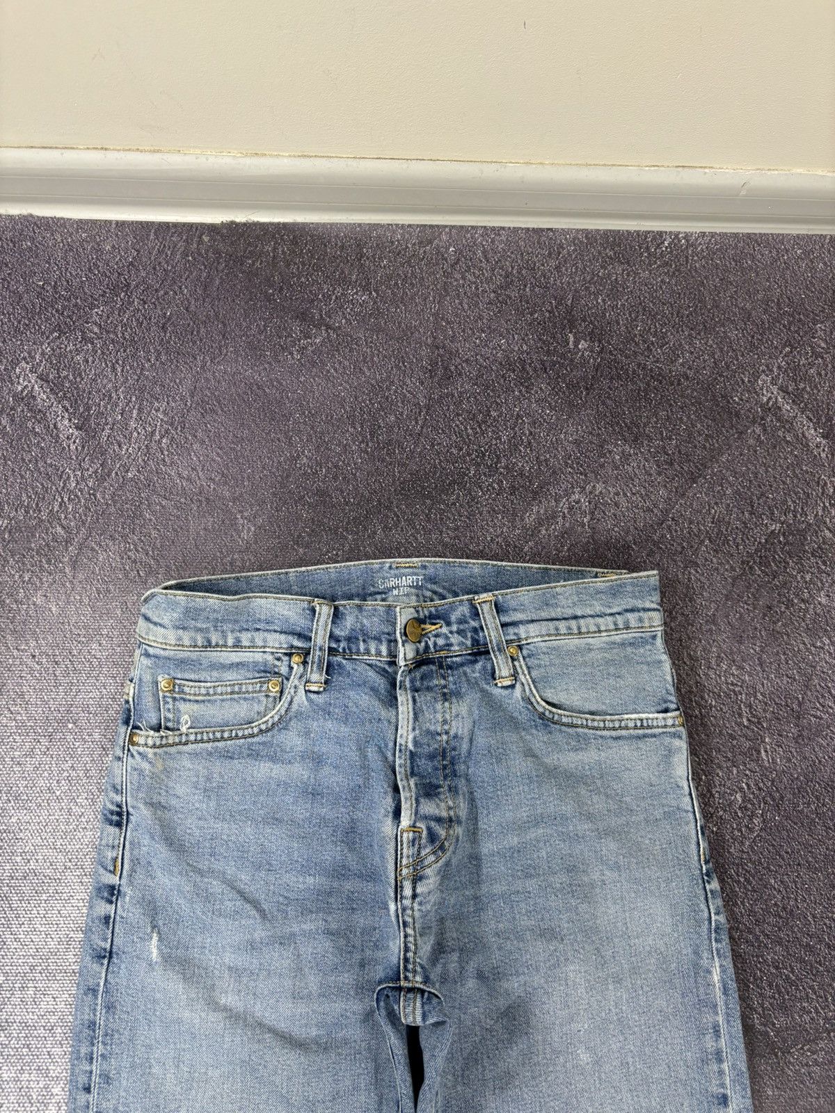 Carhartt Vintage Carhartt Light Blue Denim Work Hype Klondike Jeans Size US 29 - 11 Thumbnail