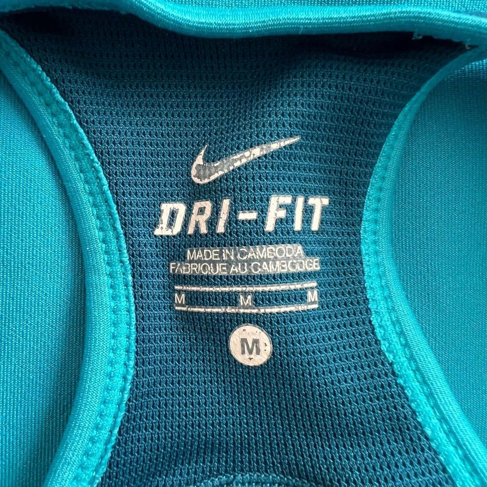 Nike Nike Dri-Fit Teal Blue Raceback Tank Top, M Size M / US 6-8 / IT 42-44 - 4 Thumbnail