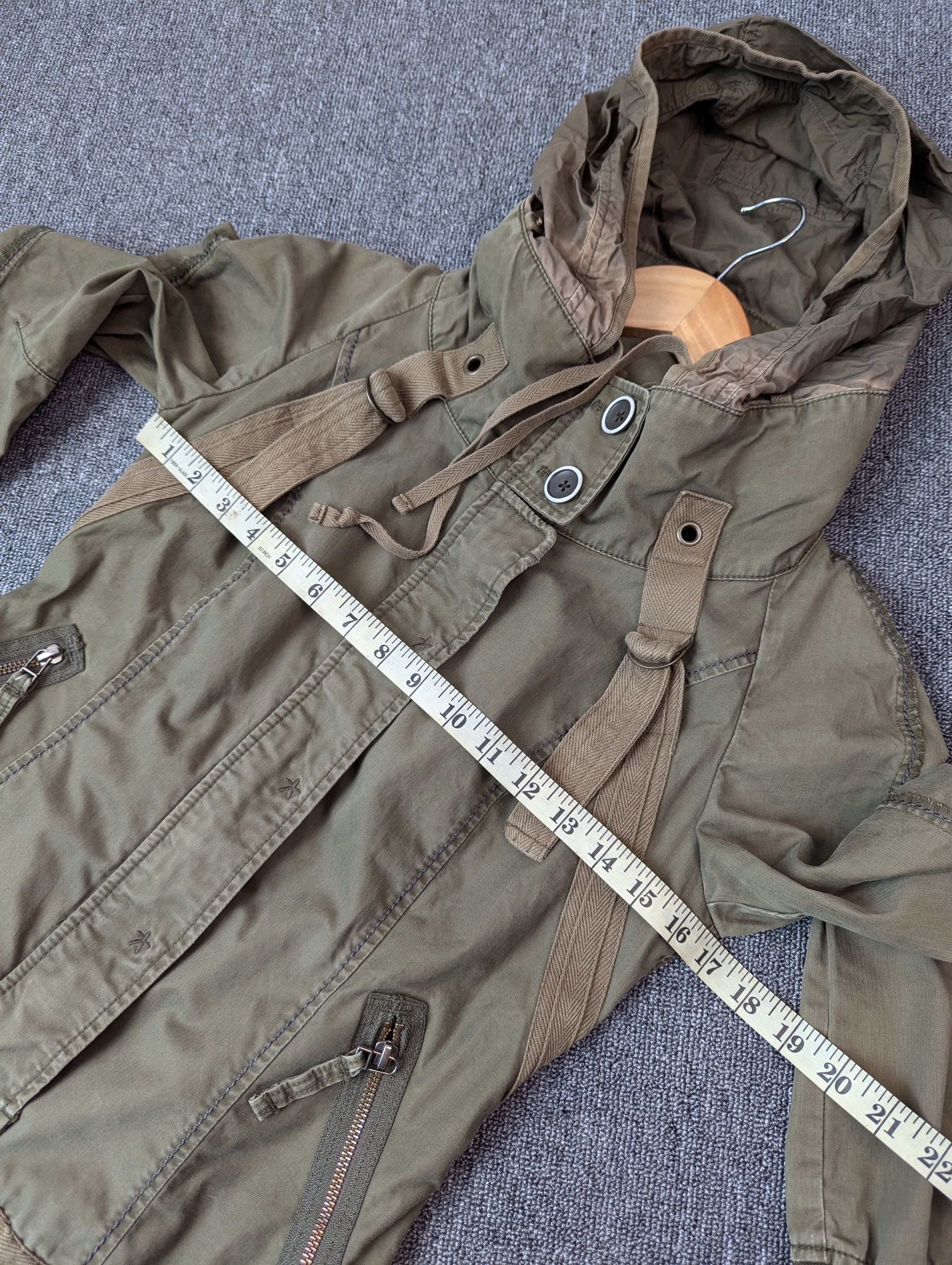 Marithe + Francois Girbaud Marithe Francois Girbaud Tactical Military Hooded Jacket Size M / US 6-8 / IT 42-44 - 17 Thumbnail