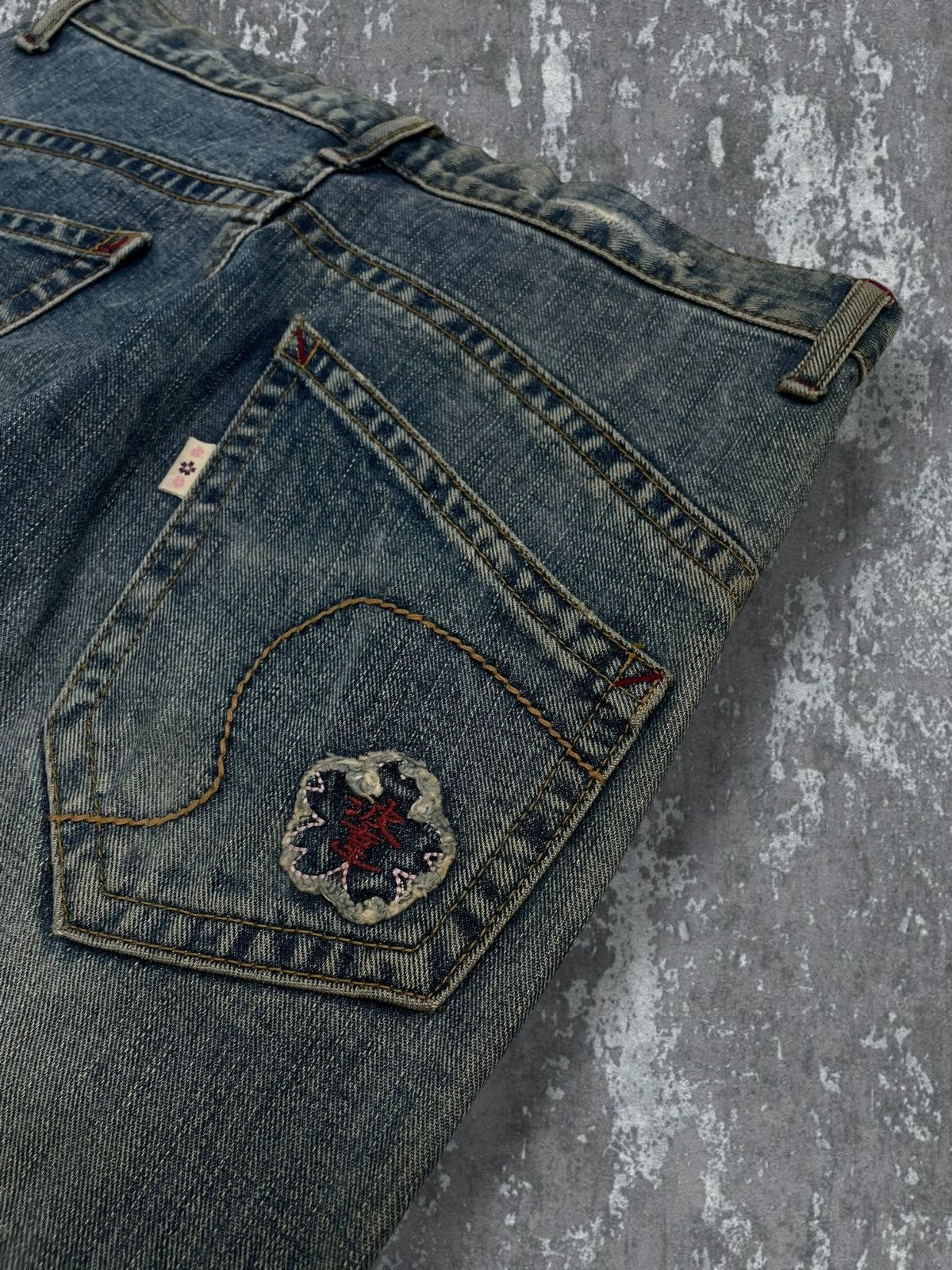 Japanese Brand Vintage 1990s Japan Designer Rare Naminoritatsun Art Denim Size US 30 / EU 46 - 13 Thumbnail