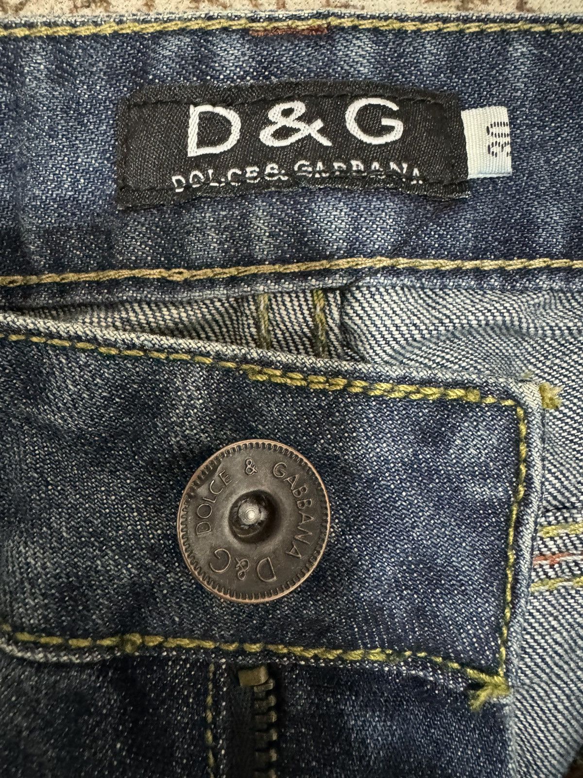 Dolce & Gabbana × Vintage Dolce & Gabbana Blue Faded Jeans Size US 30 / EU 46 - 8 Thumbnail