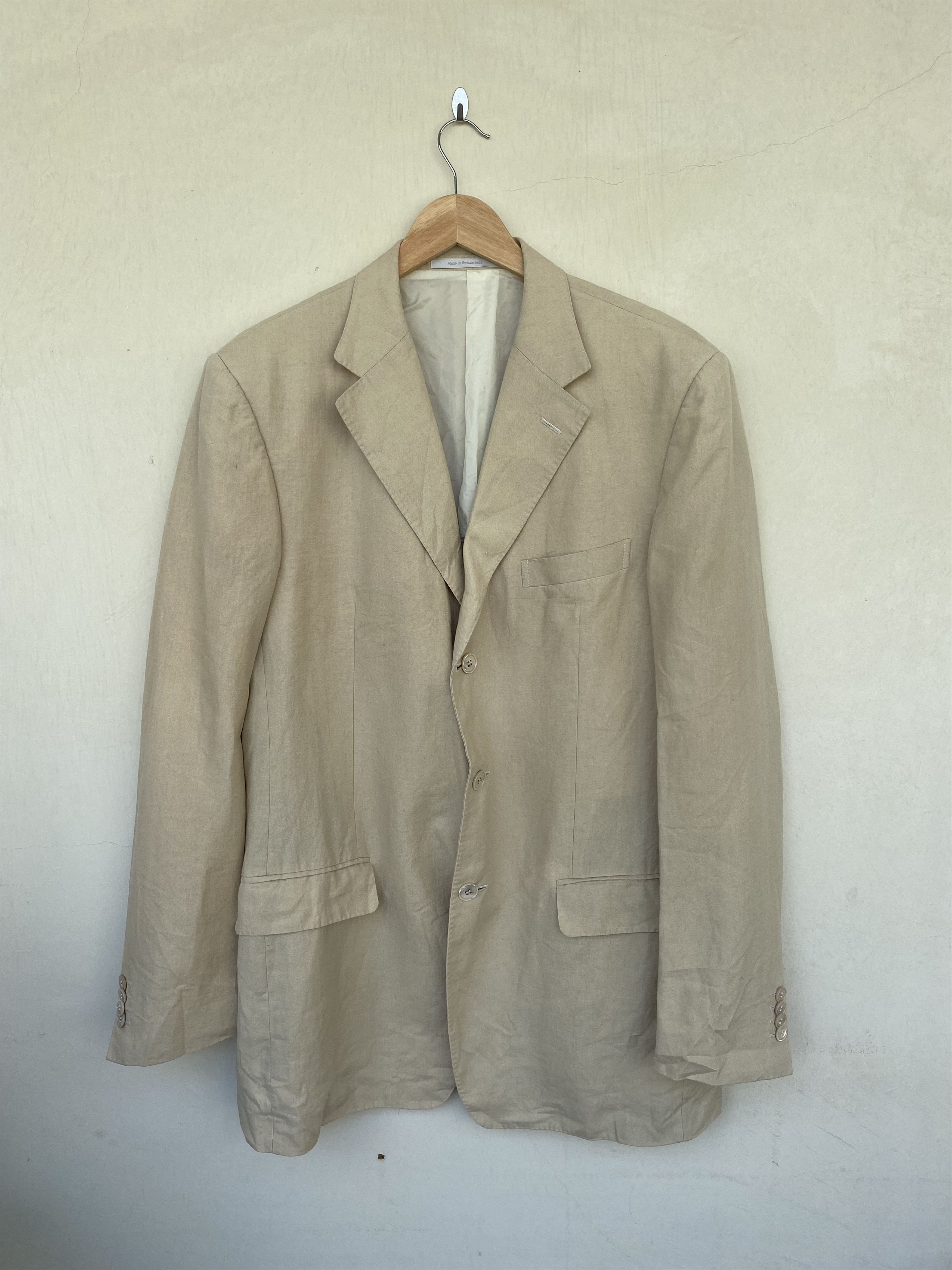 Ermenegildo Zegna Z Zegna Linen Blazer Coat Size 52L - 1 Thumbnail