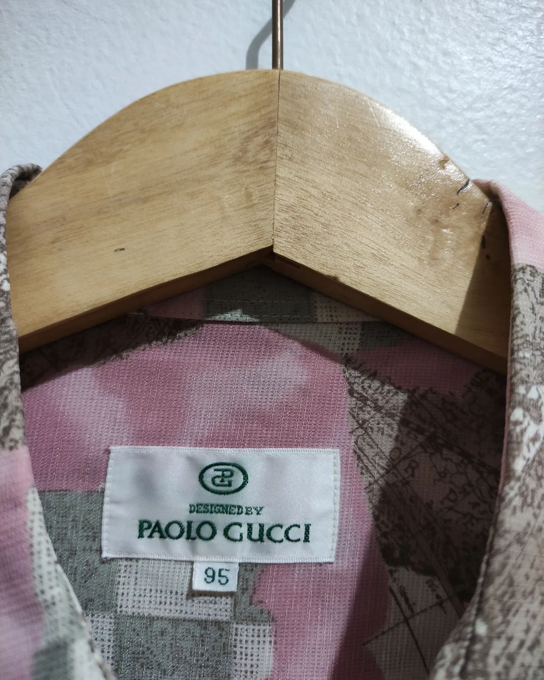 Paolo Gucci × Vintage Paolo Gucci Maps Print Vintage Shirt Size US L / EU 52-54 / 3 - 6 Thumbnail