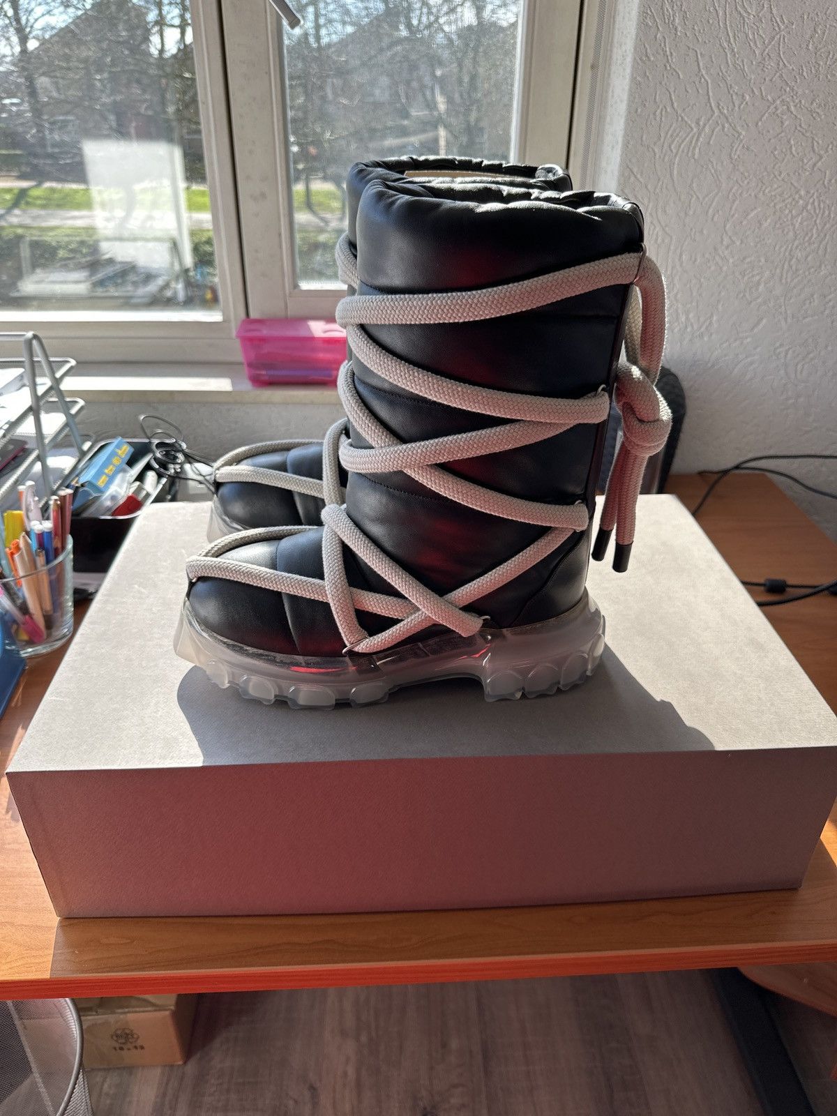 Rick Owens Rick Owens Lunar Tractor Boots FW23 Luxor | Grailed