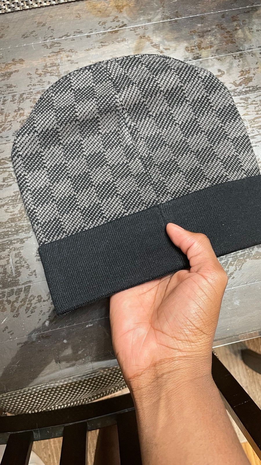 Other Checkered Beanie Size ONE SIZE - 2 Thumbnail