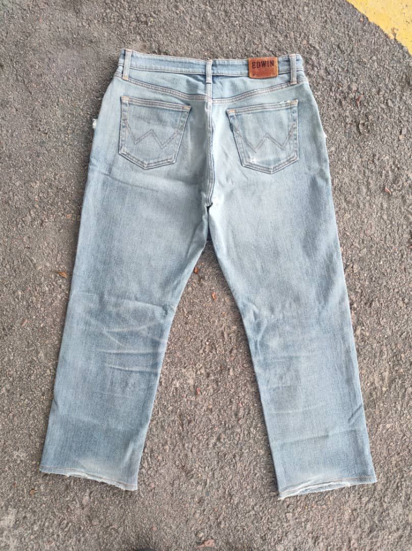 Edwin VINTAGE EDWIN FADED JEANS DENIM PANTS Size US 35 - 2 Thumbnail