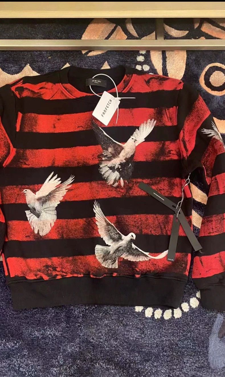 Amiri Amiri pigeon glitter hoodie Size US XS / EU 42 / 0 - 1 Thumbnail