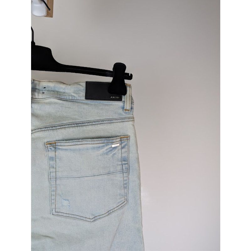 Amiri o1rshd1 MX1 Suede Denim Jeans in Medium Indigo Size US 32 / EU 48 - 16 Thumbnail