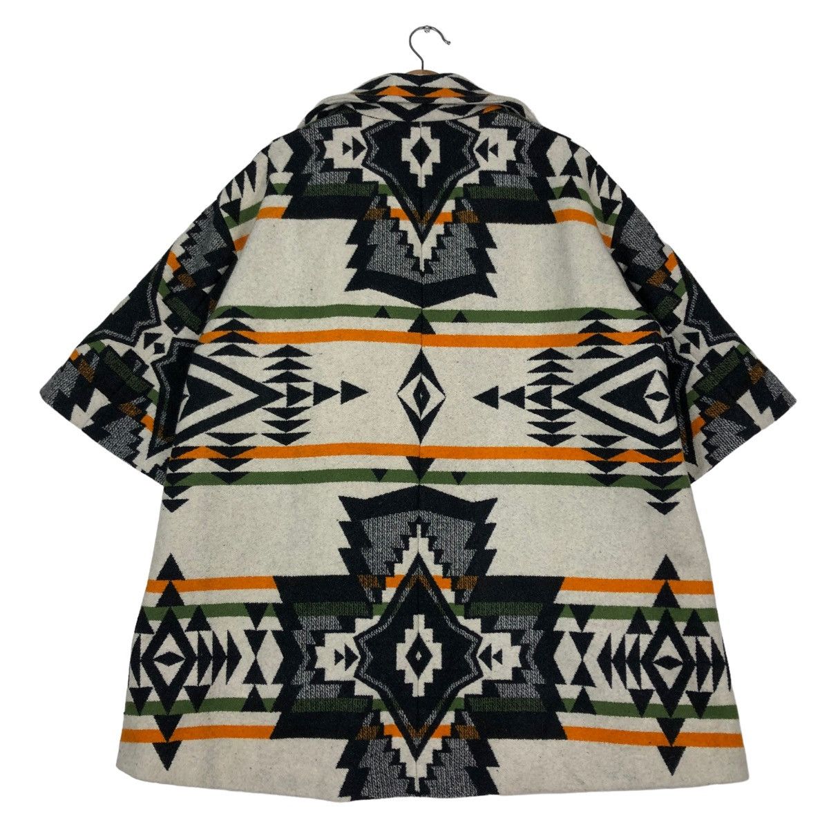 Japanese Brand × Vintage 🔥VINTAGE NAVAJO NATIVE AZTEC WOOL JACKET DOUBLE BREAST Size US M / EU 48-50 / 2 - 8 Thumbnail