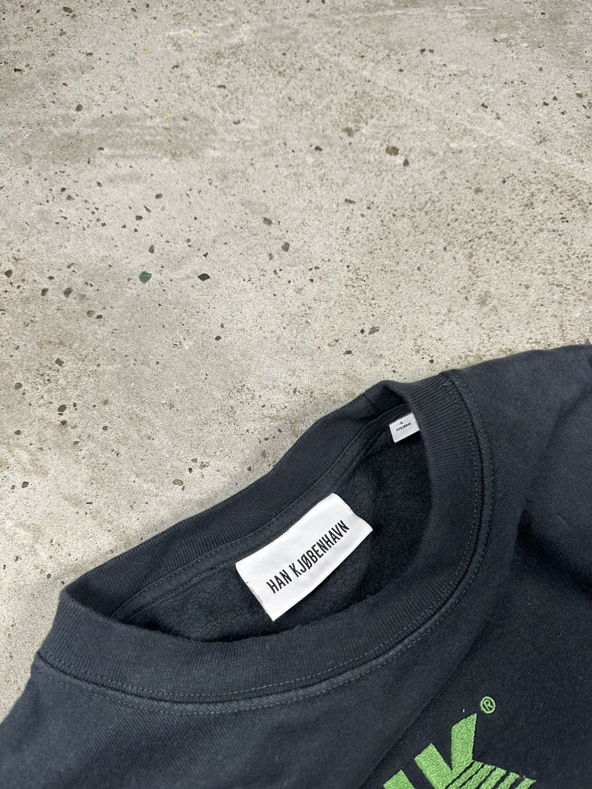 Han Kjobenhavn Han Kjobenhavn Black Embroidery Logo Crewneck Sweatshirt Size US L / EU 52-54 / 3 - 6 Thumbnail