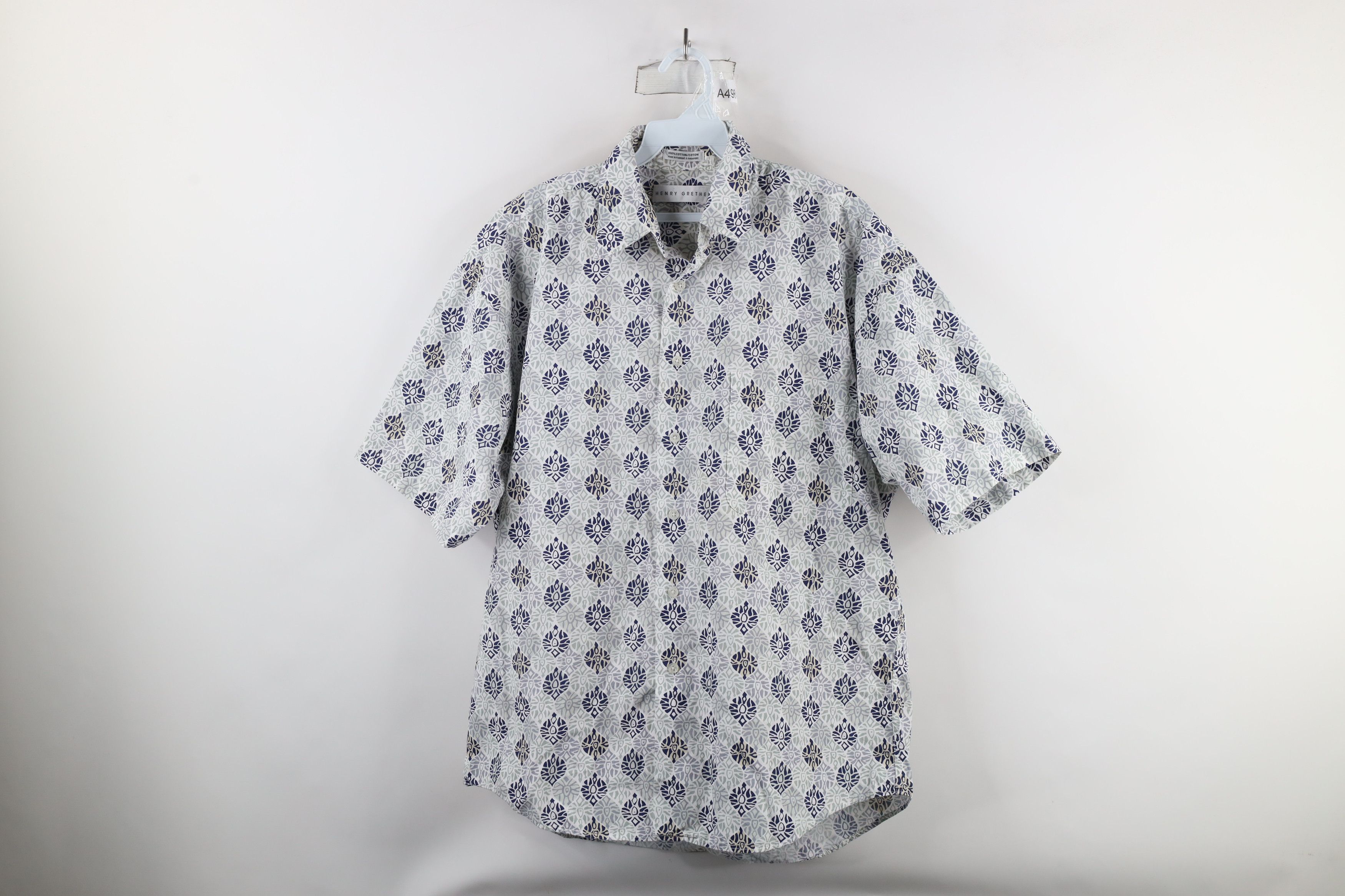 Vintage Vintage 90s Streetwear Baggy Fit Short Sleeve Button Shirt Size US M / EU 48-50 / 2 - 1 Thumbnail