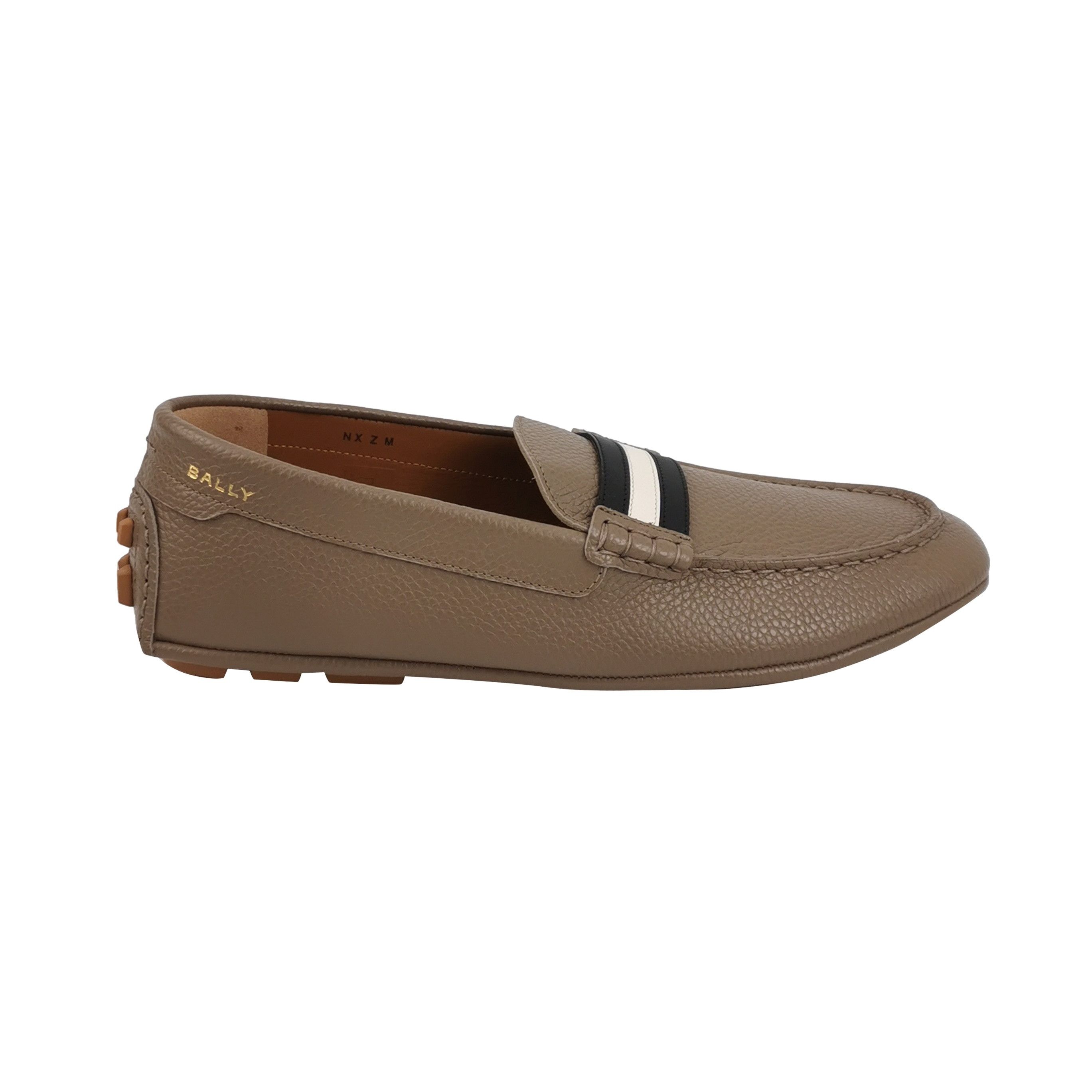 Bally Bally Striped Pebble Grain Leather Loafers EU 42 Size US 9 / EU 42 - 1 Thumbnail
