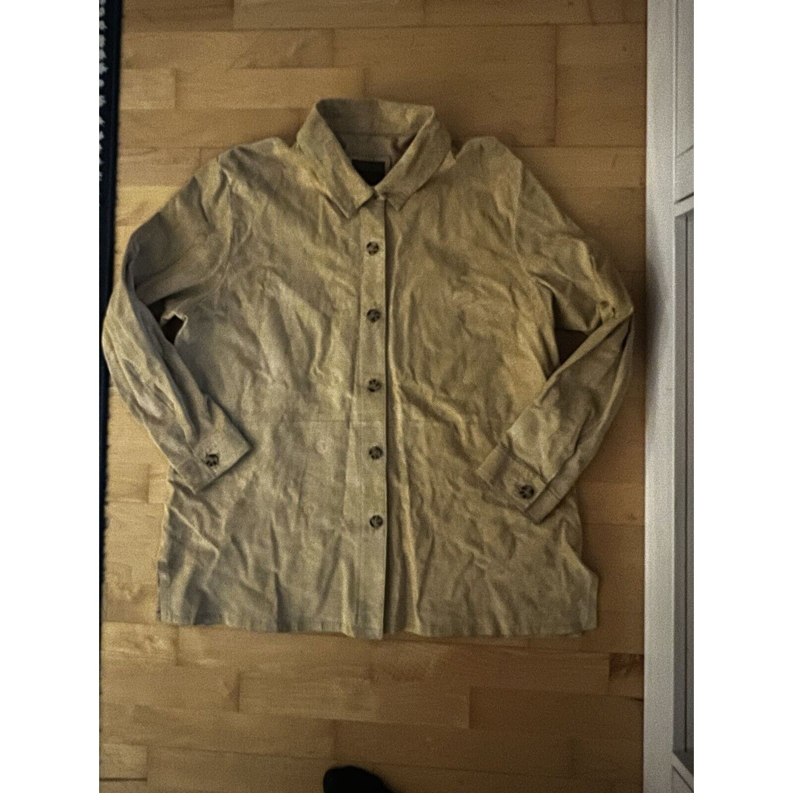 Vintage VTG Brandon Thomas Suede Leather Jacket Tan Beige 2XL Size XXL / US 16-18 / IT 52-54 - 1 Thumbnail
