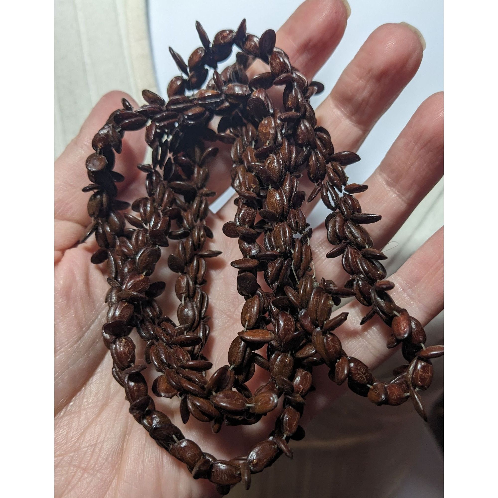 Other Nature Inspired Brown Koa Apple Seed Handmade Beaded Necklac Size ONE SIZE - 7 Thumbnail