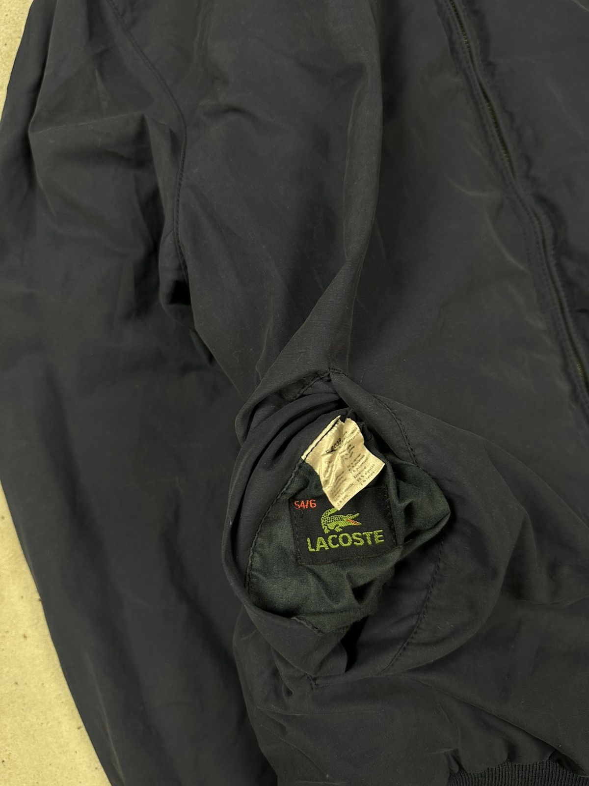 Lacoste × Vintage Vintage 90s Lacoste Reversible Bomber Jacket Navy Check Size US L / EU 52-54 / 3 - 17 Thumbnail