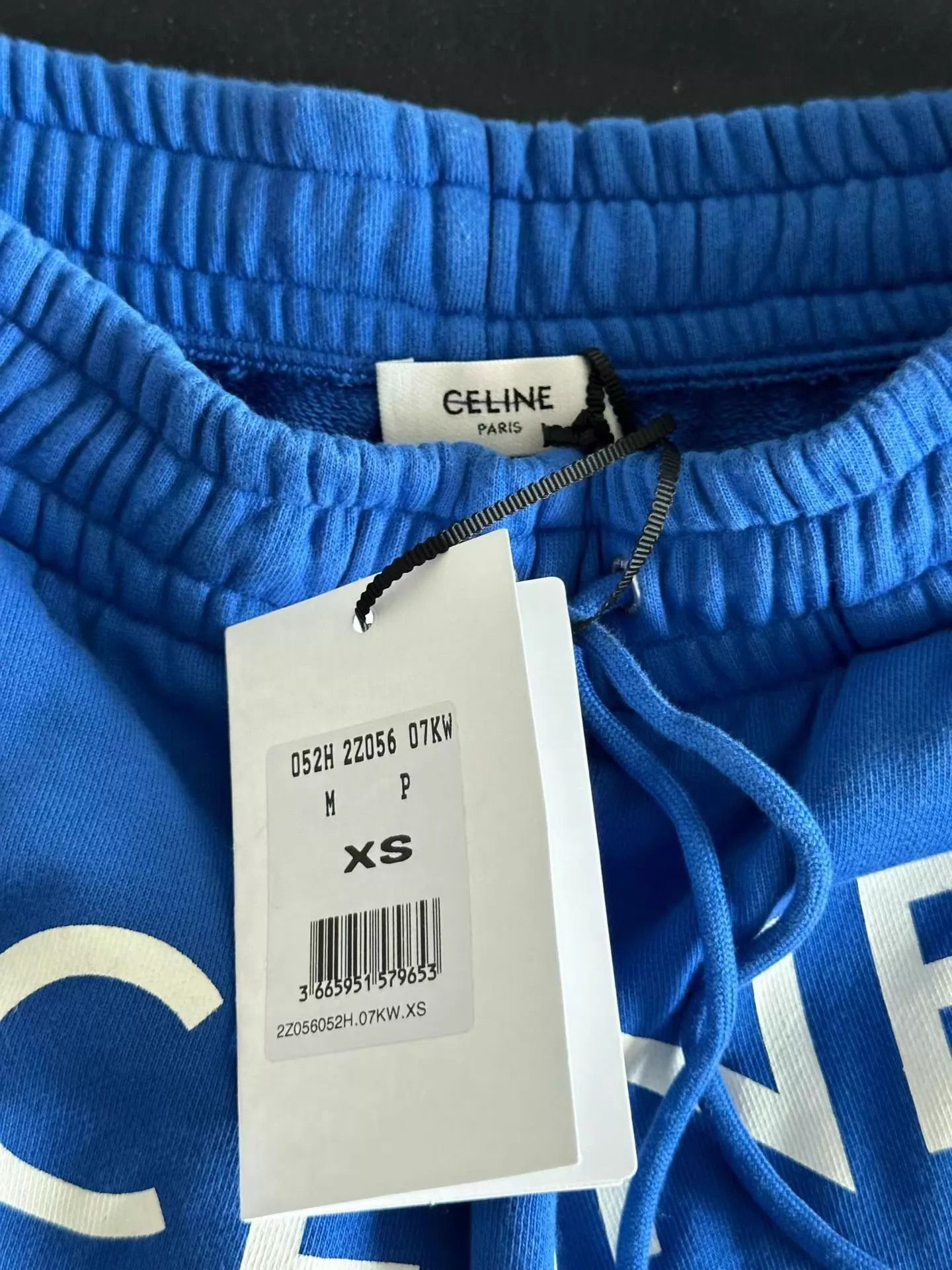 Celine CELINE Blue Logo Sweatpants Women's XS Size 25" / US 0 / IT 36 - 3 Thumbnail