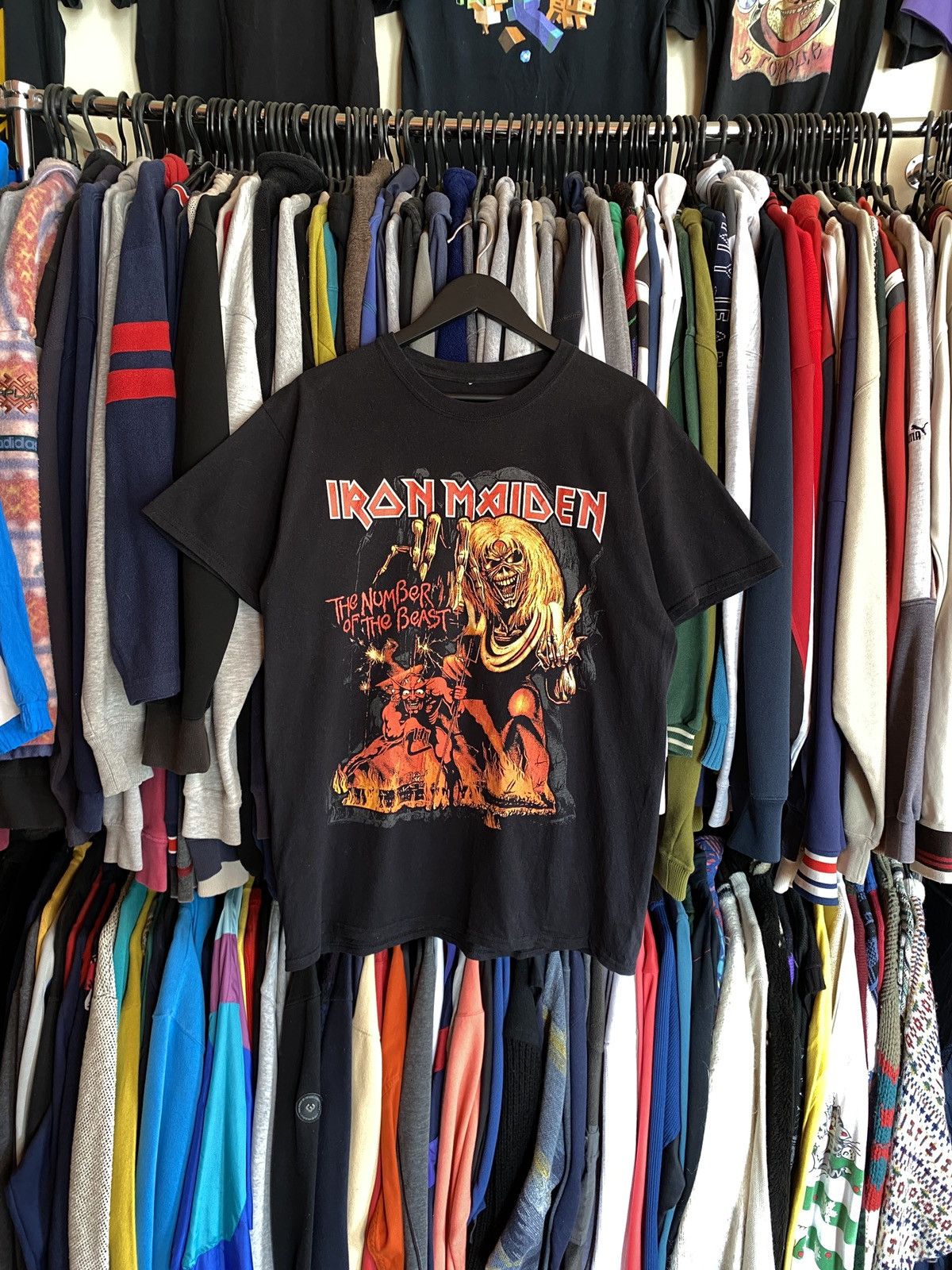 Iron Maiden VINTAGE IRON MAIDEN THE NUMBER OF THE BEAST T-SHIRT Size US L / EU 52-54 / 3 - 1 Thumbnail