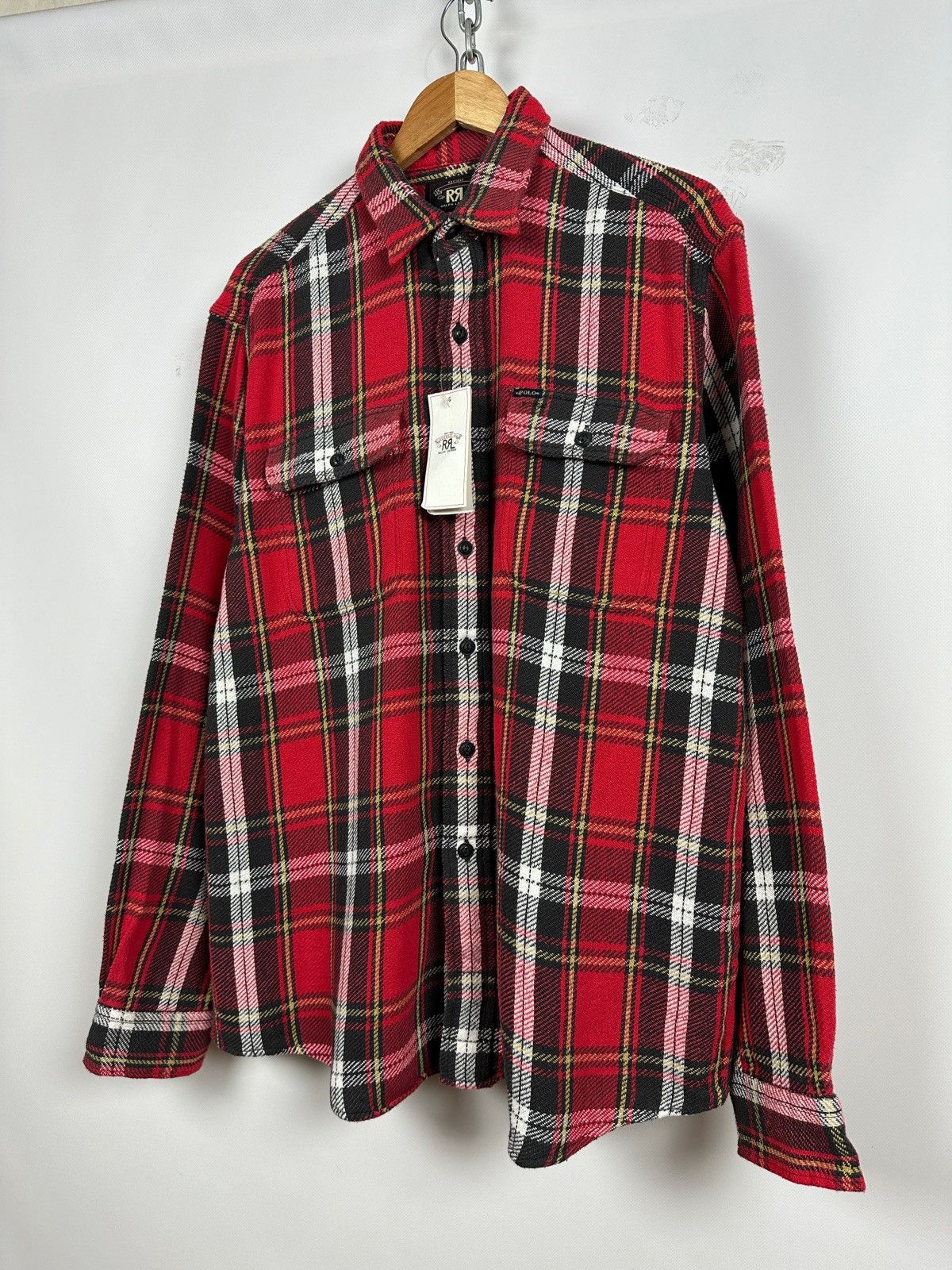 Polo Ralph Lauren RRL Ralph Lauren Double RL Plaid Flannel Long Sleeve Shirt Size US L / EU 52-54 / 3 - 4 Thumbnail