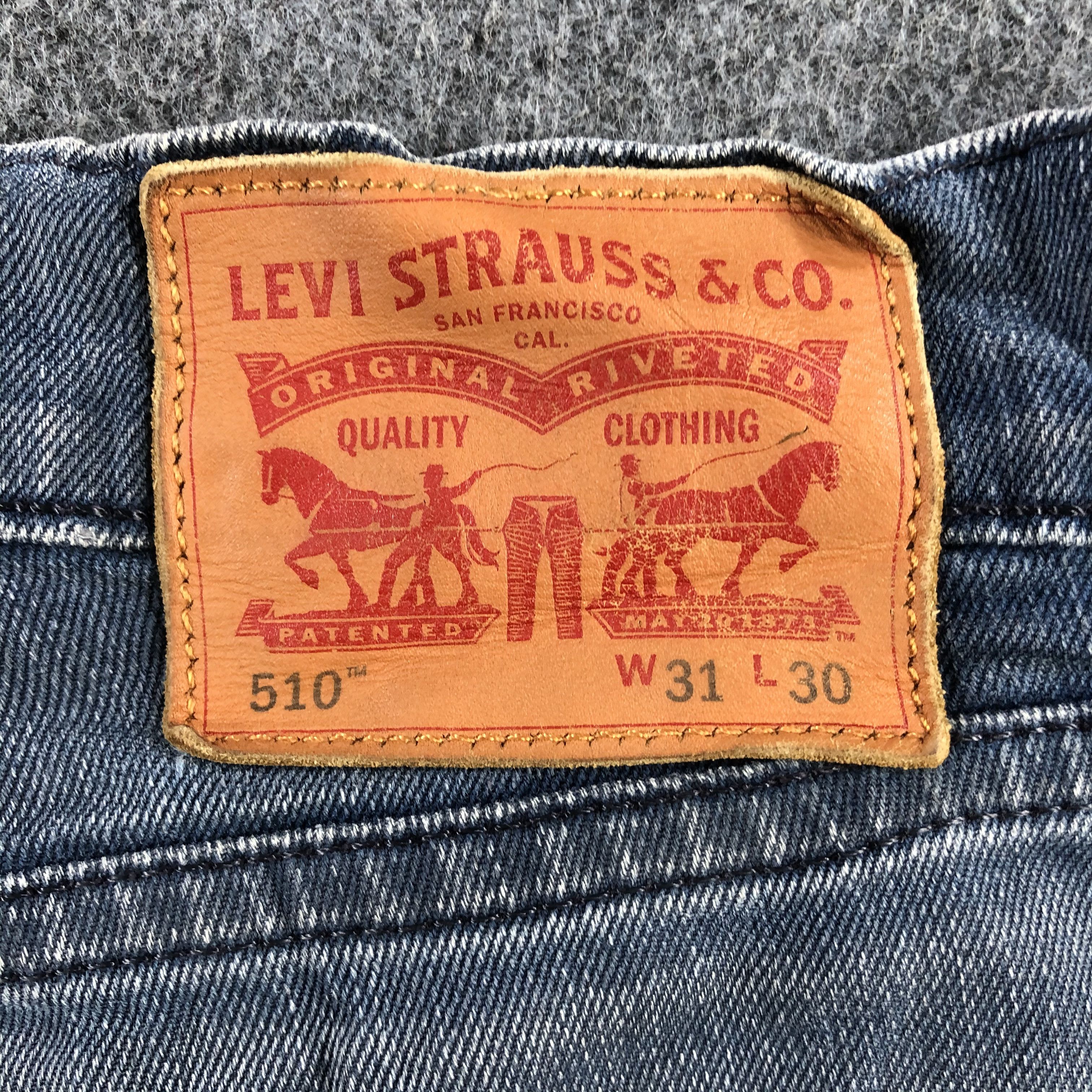 Levi's Vintage Blue Wash Levis 510 Jeans-J2298 Size US 33 - 5 Thumbnail