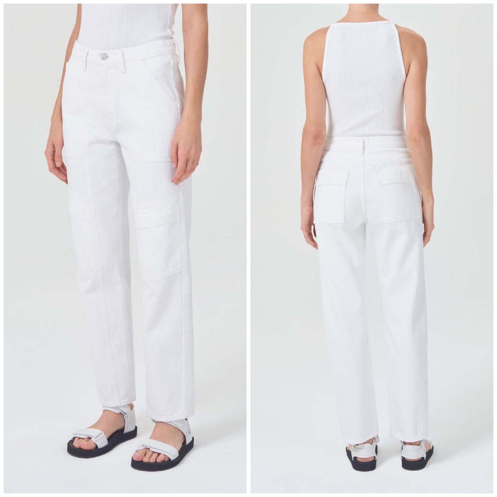 Agolde AGOLDE Cooper Cargo Jean Milkshake Wash Size 25" / US 0 / IT 36 - 2 Thumbnail