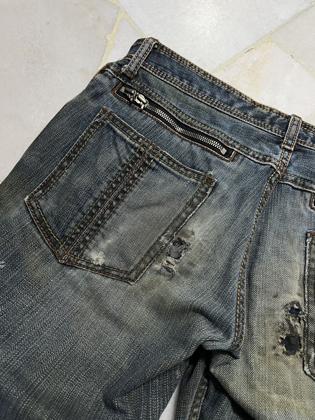 Japanese Brand × Schlussel SCHLUSSEL MULTIPOCKET RIPPED JEAN Size US 30 / EU 46 - 16 Thumbnail