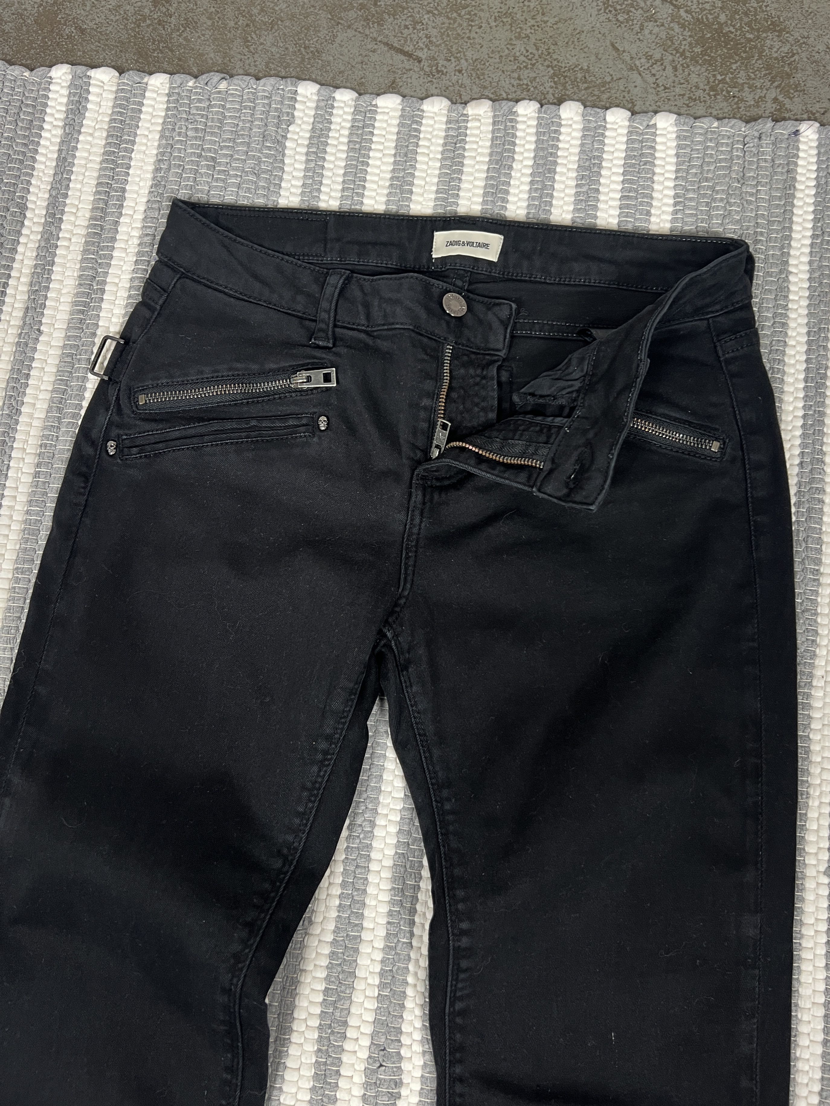 Zadig & Voltaire Zadig & Voltaire Black Jeans Denim Pants Size 27" / US 4 / IT 40 - 4 Thumbnail