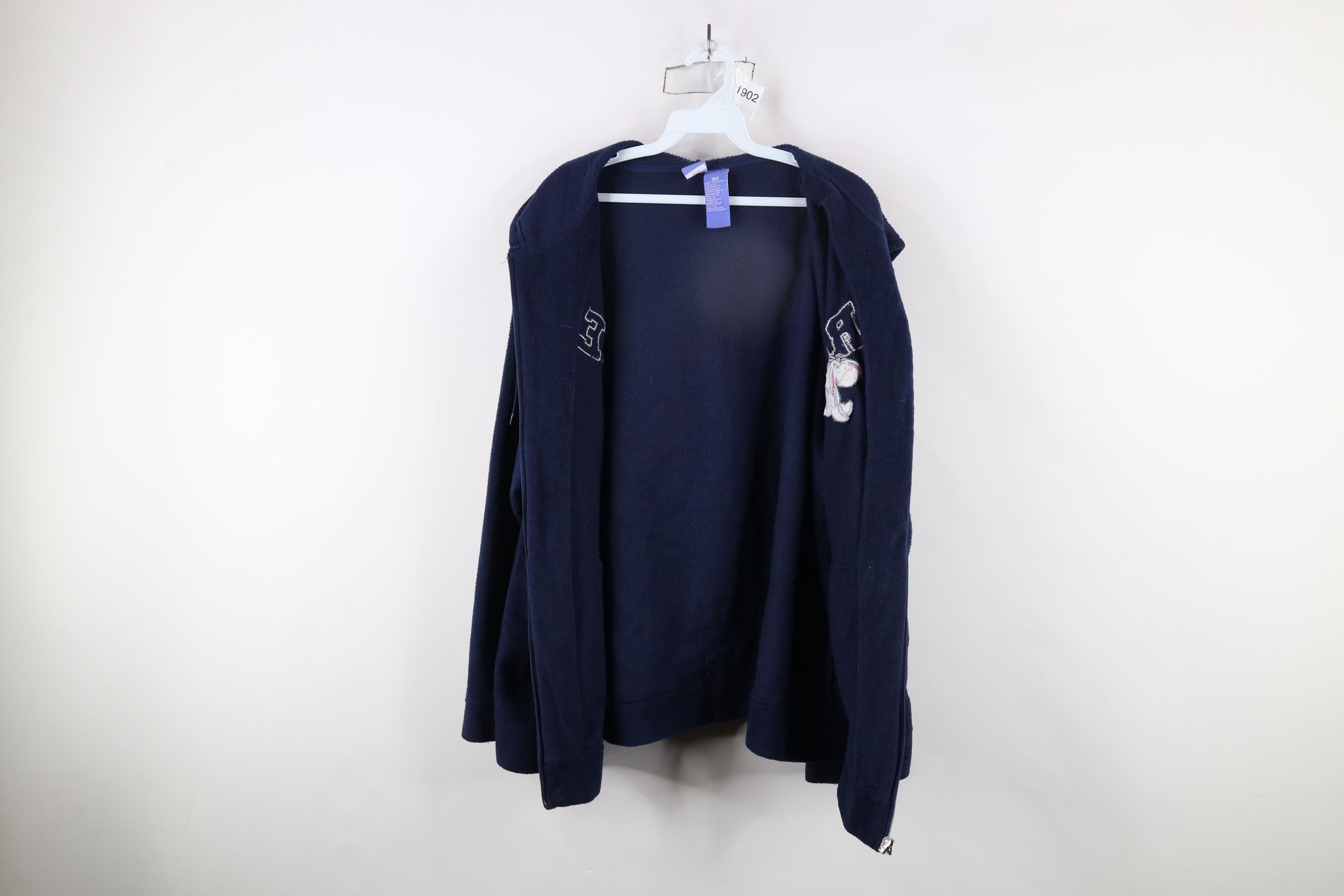 Disney × Vintage Vintage 90s Disney Winnie the Pooh Eeyore Fleece Hoodie Size 3XL / US 20-22 - 10 Thumbnail