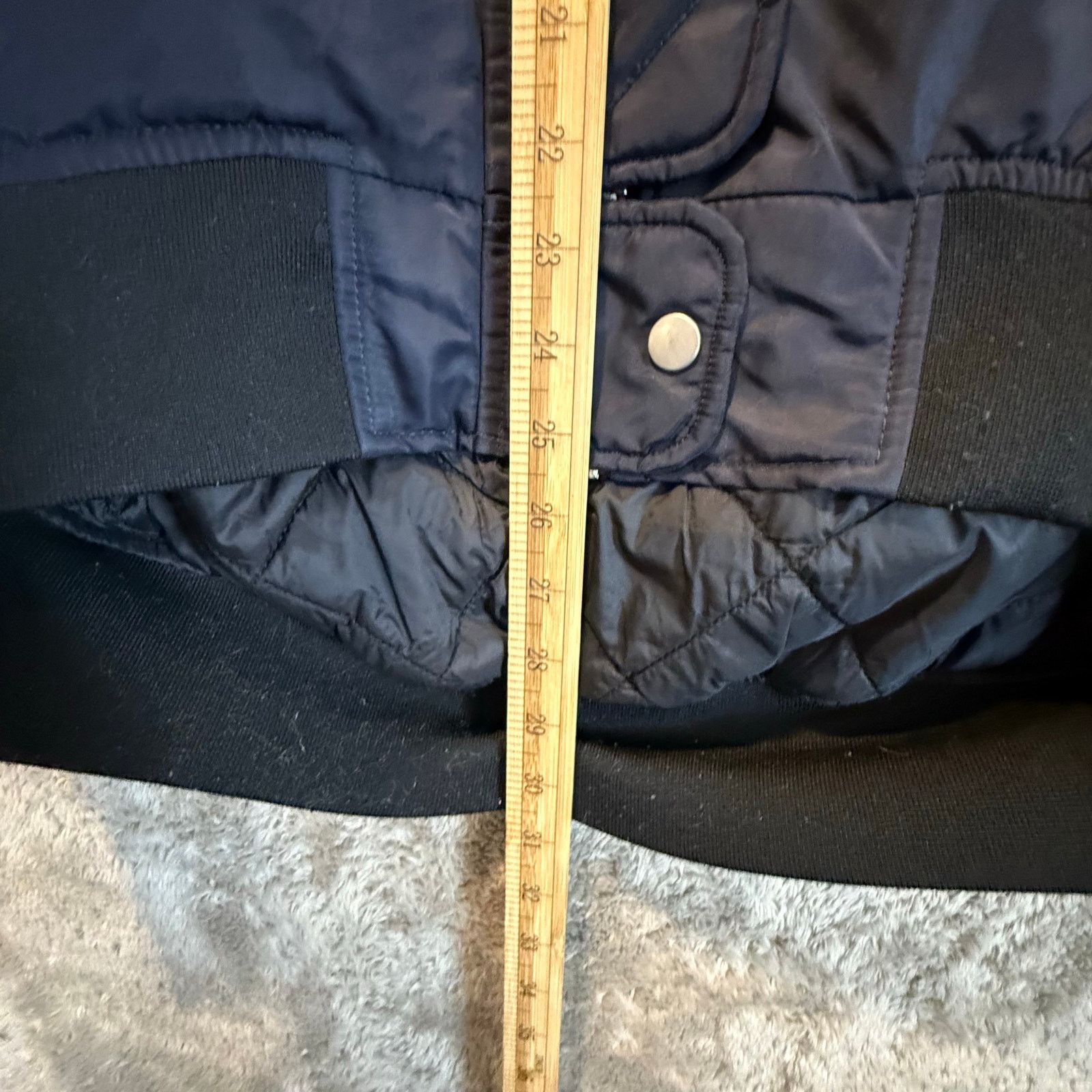 Zara Zara Oversized Bomber Jacket Raincoat Women's XS Blue Black Size XS / US 0-2 / IT 36-38 - 11 Thumbnail