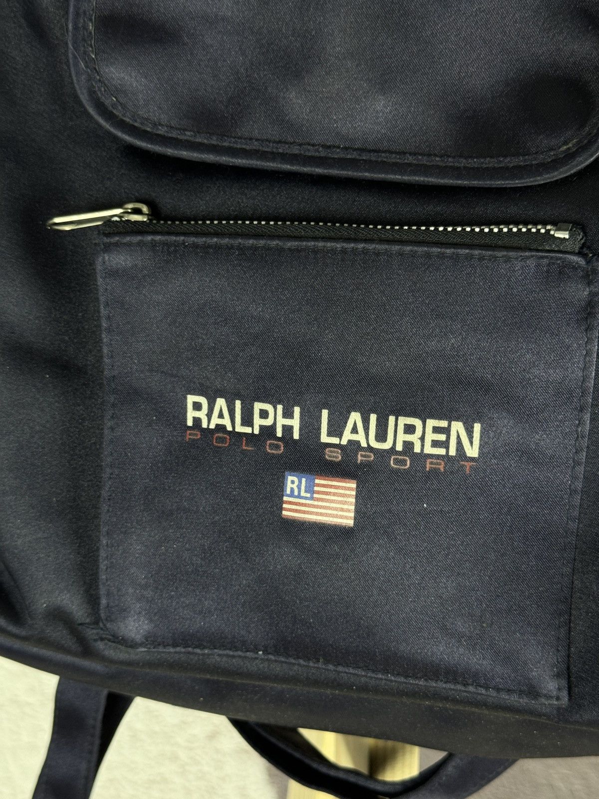 Polo Ralph Lauren Ralph Lauren Polo Sport Mini Backpack Navy Blue Flap Bag Vtg Size ONE SIZE - 3 Thumbnail