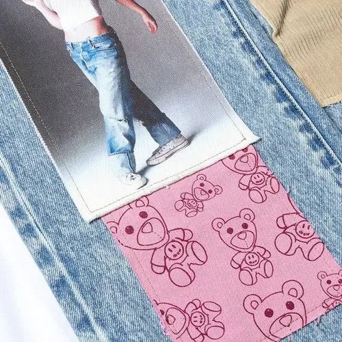 Japanese Brand × Vintage jeans Patch Design Pants Size US 36 / EU 52 - 3 Thumbnail