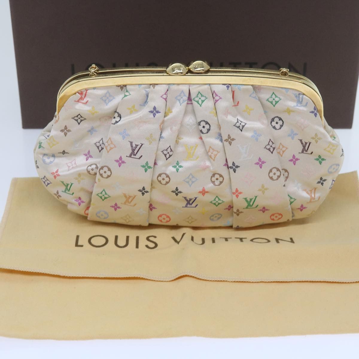 Louis Vuitton LOUIS VUITTON Monogram Multicolor Omoniere Hand Bag White Size ONE SIZE - 12 Thumbnail