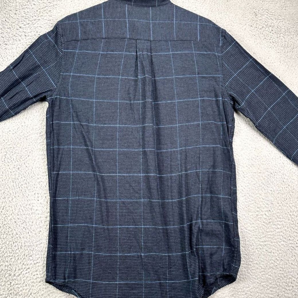 Croft & Barrow VINTAGE Croft Barrow Flannel Shirt Mens Medium Tall Grey Blue Houndstooth Check NEW Size US M / EU 48-50 / 2 - 3 Thumbnail