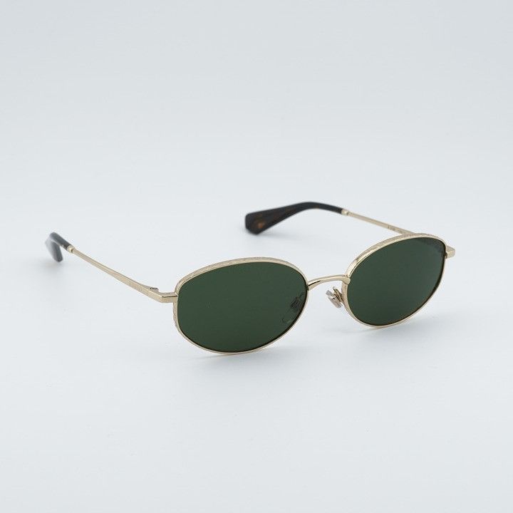 Burberry Burberry BE3169 110971 Sunglasses Gold Oval Frame, Green Size ONE SIZE - 5 Thumbnail