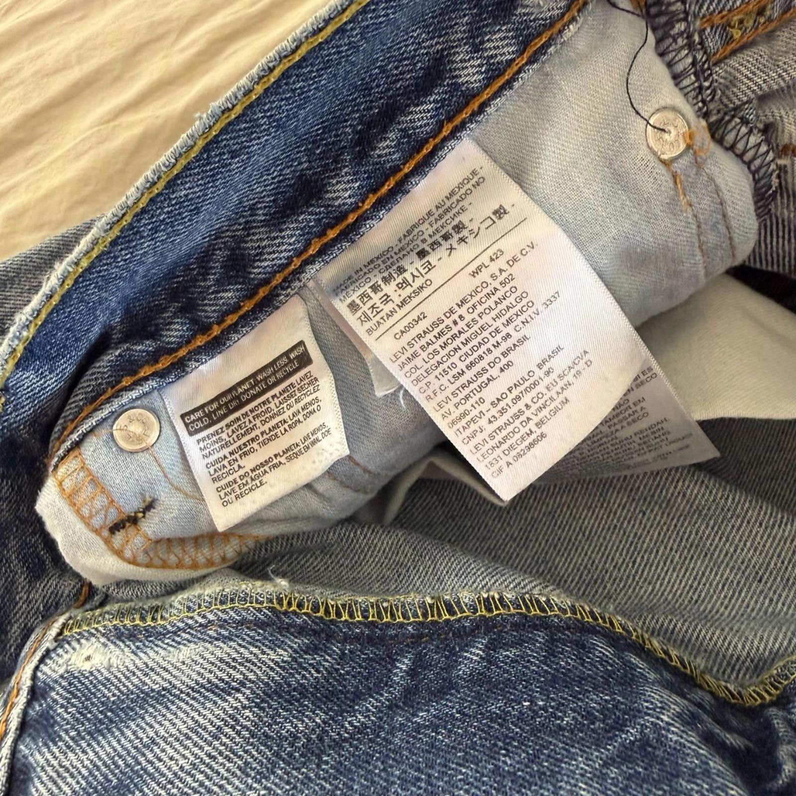 Levi's Levis 505 Jeans Men's 36x29 Blue Size US 36 / EU 52 - 2 Thumbnail