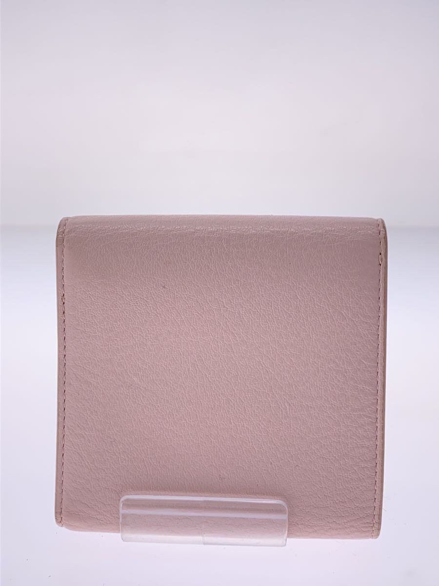 Balenciaga Balenciaga Paper Leather Bi-Fold Wallet Pink Size ONE SIZE - 2 Thumbnail