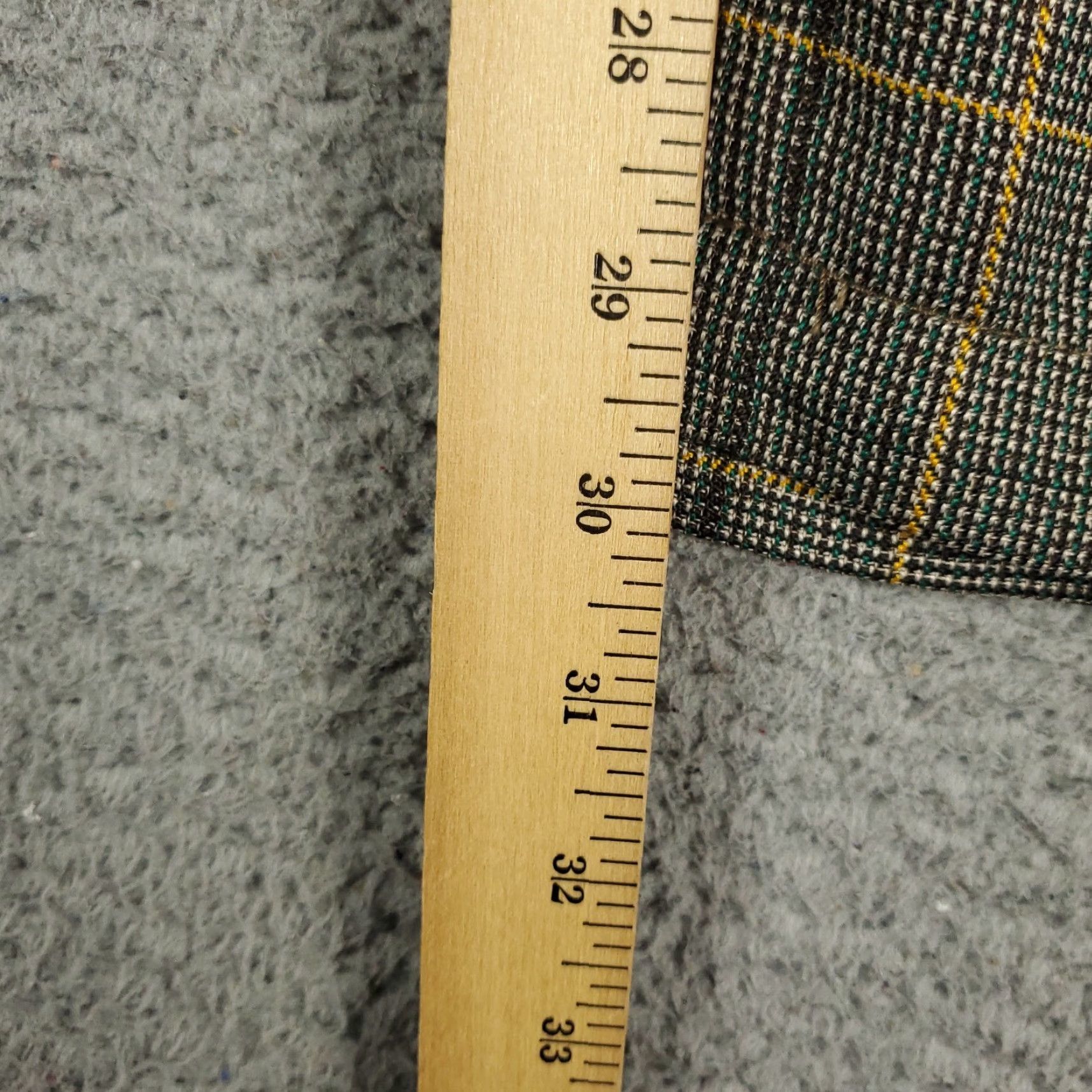 MNML MNML Dress Pants Mens 34x30 Gray Beige Plaid Knit Slash Pockets Trousers Size US 34 / EU 50 - 5 Thumbnail