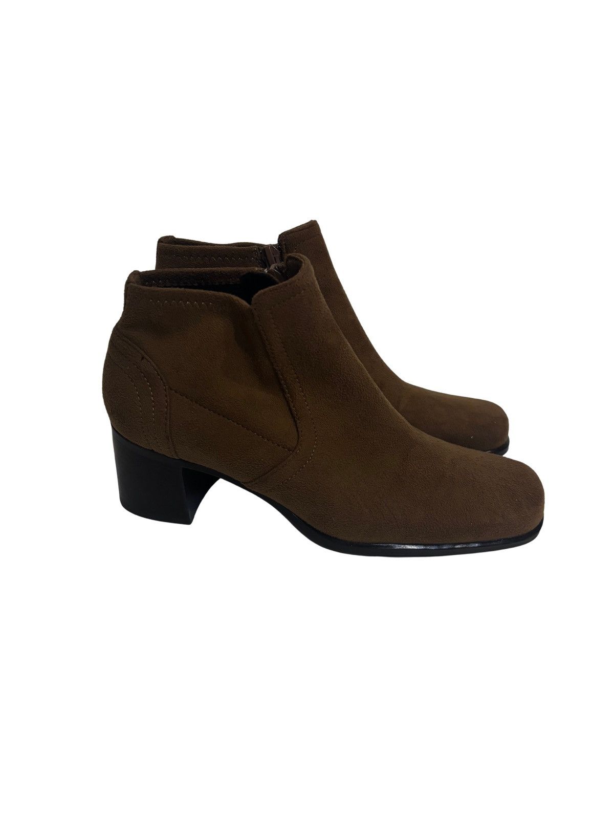 Liz Claiborne Beige suede ankle Boots.wf7011 Size US 6.5 / IT 36.5 - 2 Thumbnail