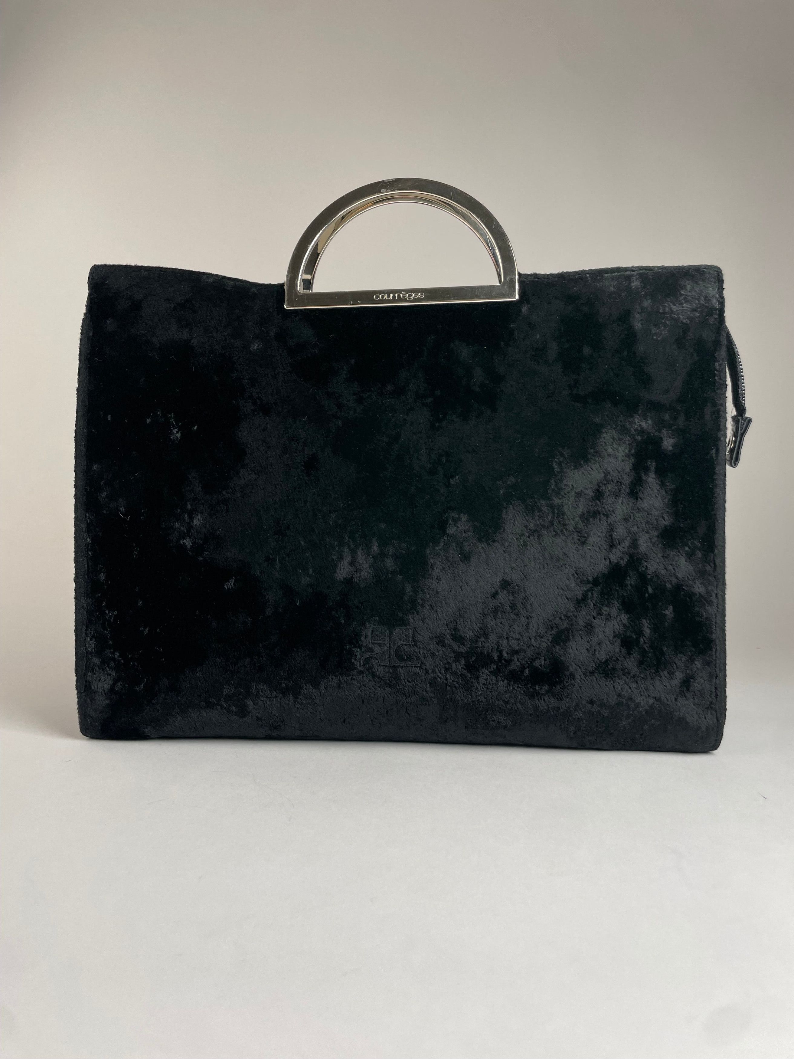 Courreges Vintage Faux fur Handbag Black Size ONE SIZE - 1 Thumbnail