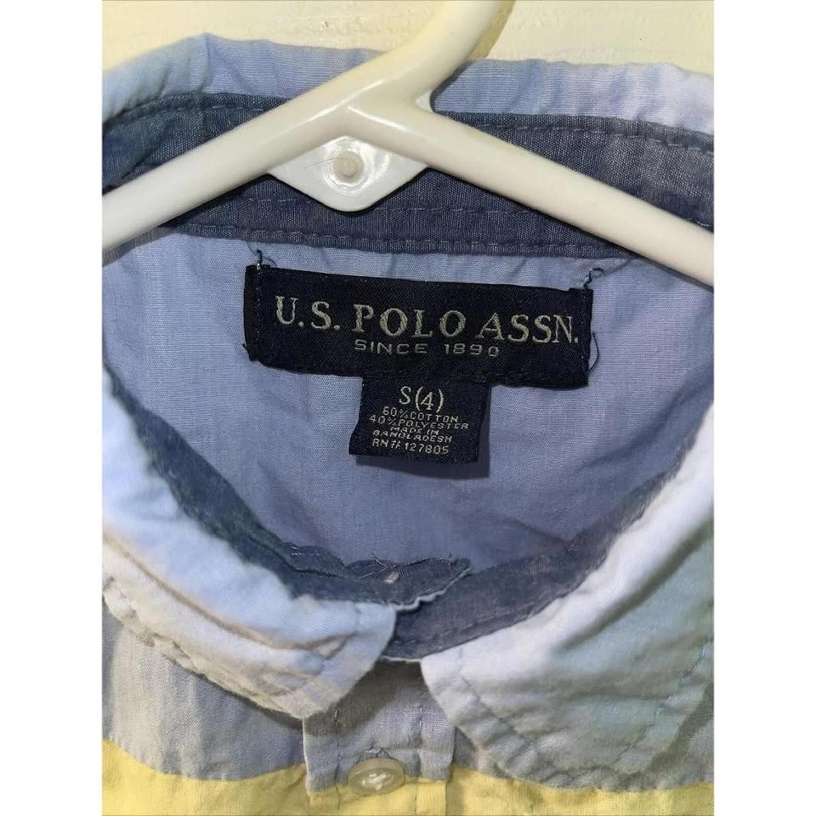 Other U.S. Polo Assn. Colorblock Kids Shirt - Striped Short Sleeve Size ONE SIZE - 4 Thumbnail