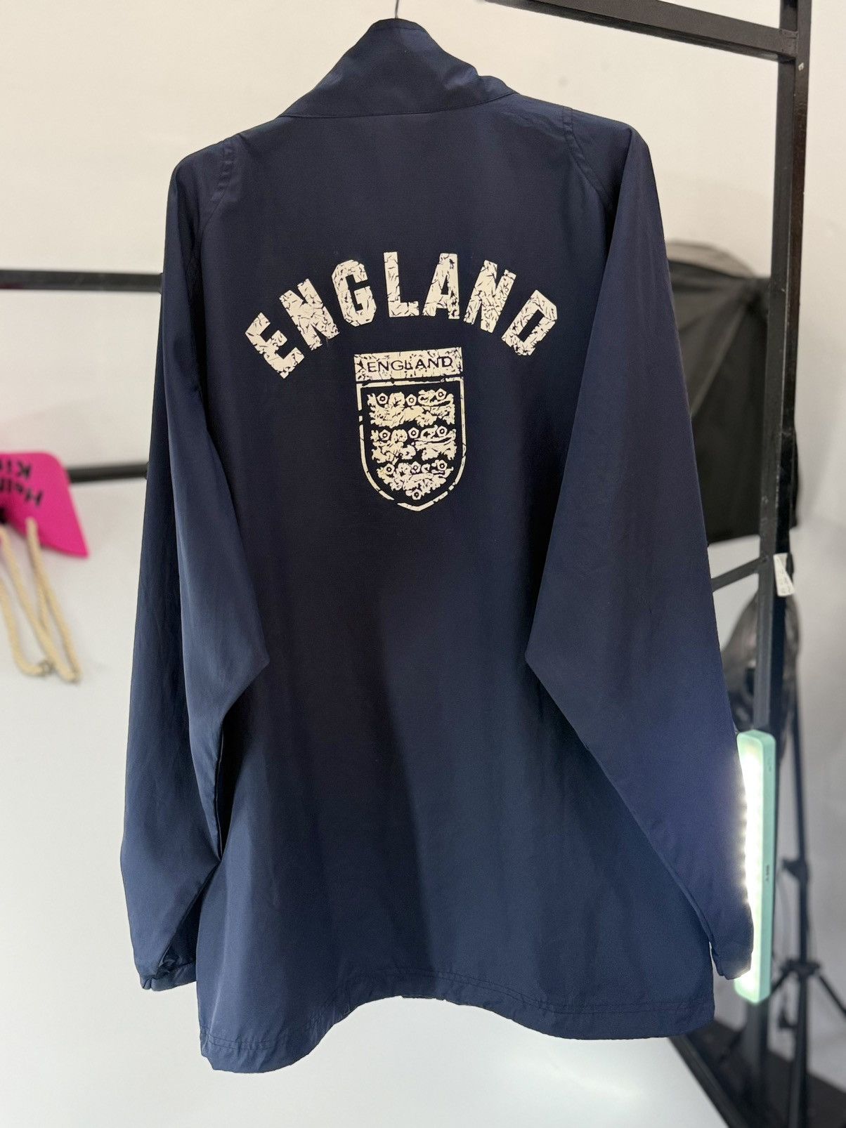 Umbro 🔥 Y2K Umbro England Trainer Windbreaker Jacket - L Size US L / EU 52-54 / 3 - 21 Thumbnail