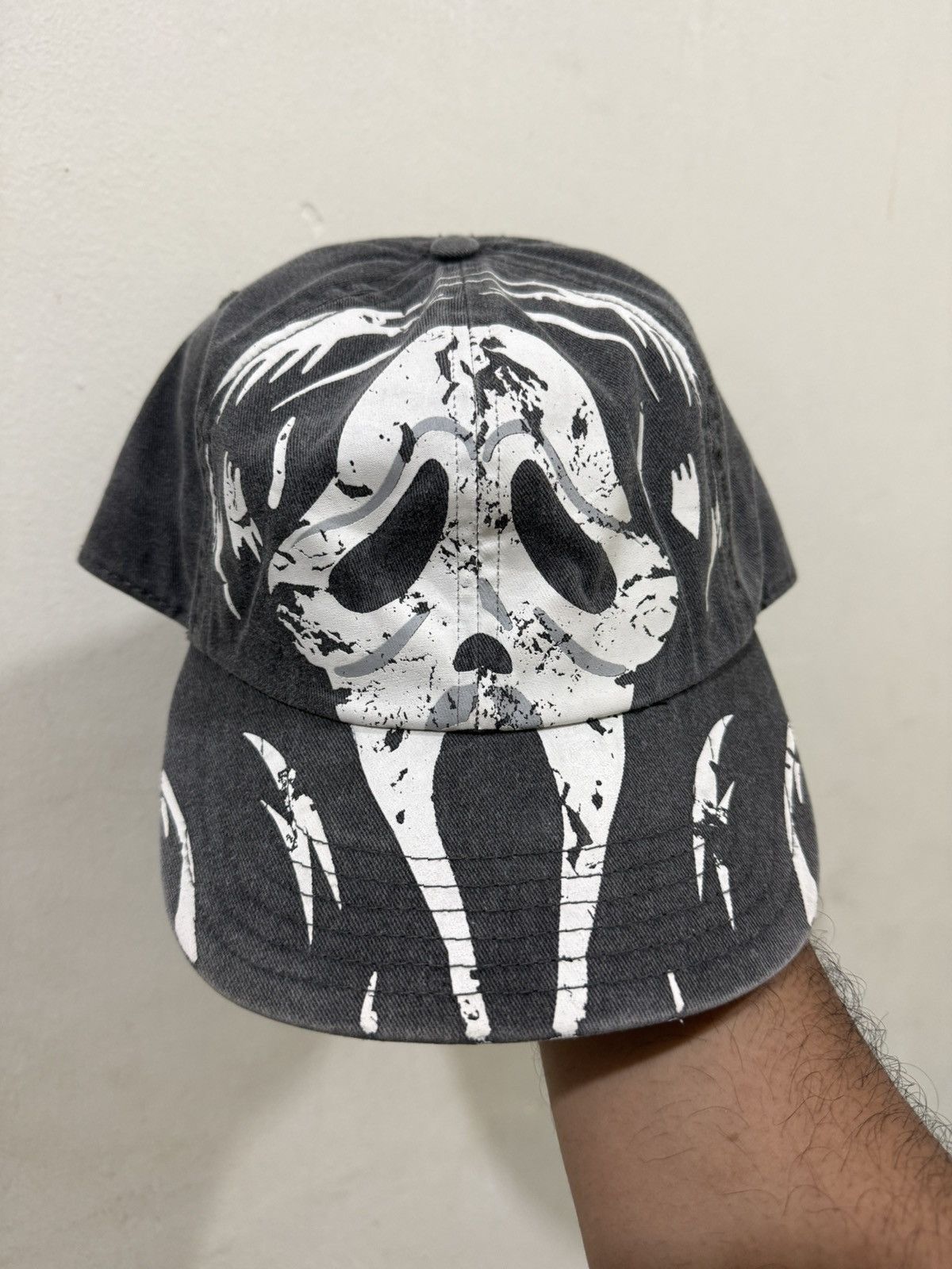 Japanese Brand Ghost Face Holloween Hat Size ONE SIZE - 2 Thumbnail