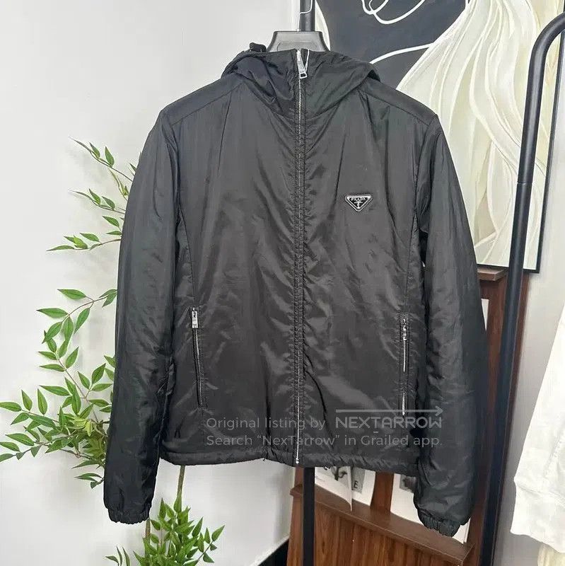 Prada Prada Black Cotton Long Sleeve Coat for Men. Size US M / EU 48-50 / 2 - 1 Thumbnail