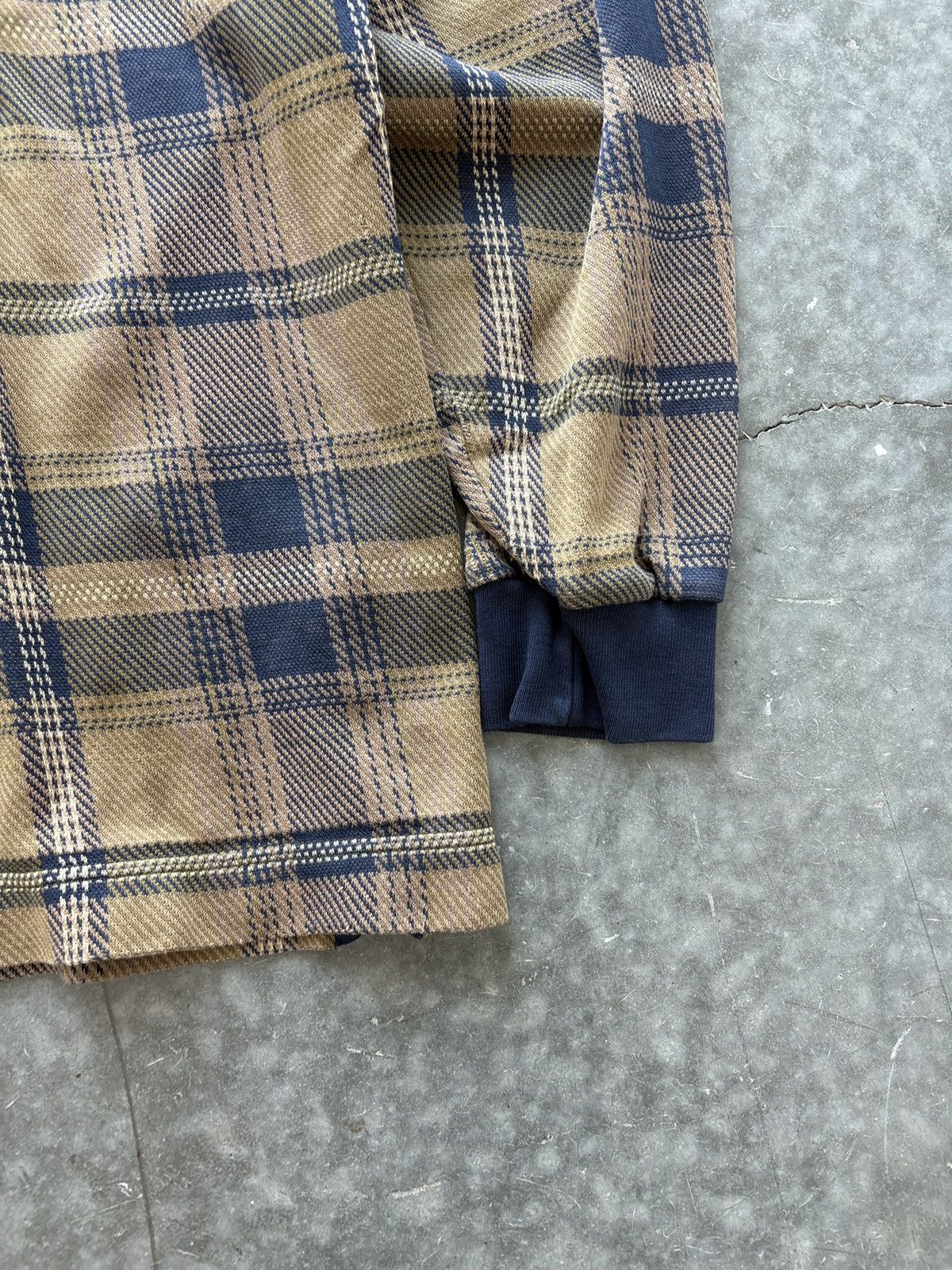 Nautica Vintage 90s Nautica Longsleeve Plaid Polo Shirt Size US L / EU 52-54 / 3 - 3 Thumbnail