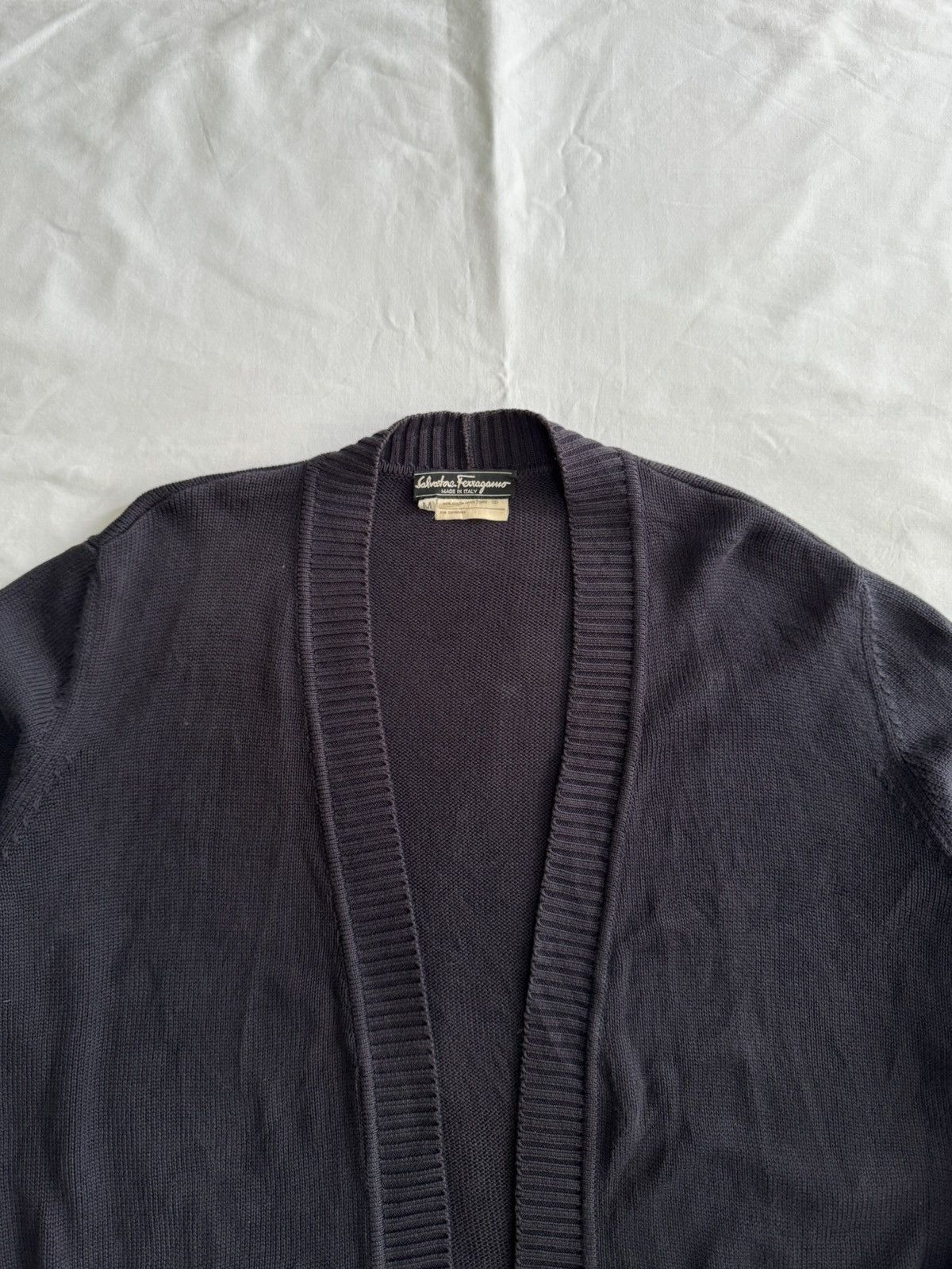 Salvatore Ferragamo Vintage🔥Salvatore Ferragamo Black Cardigan With Buckle Size S / US 4 / IT 40 - 5 Thumbnail