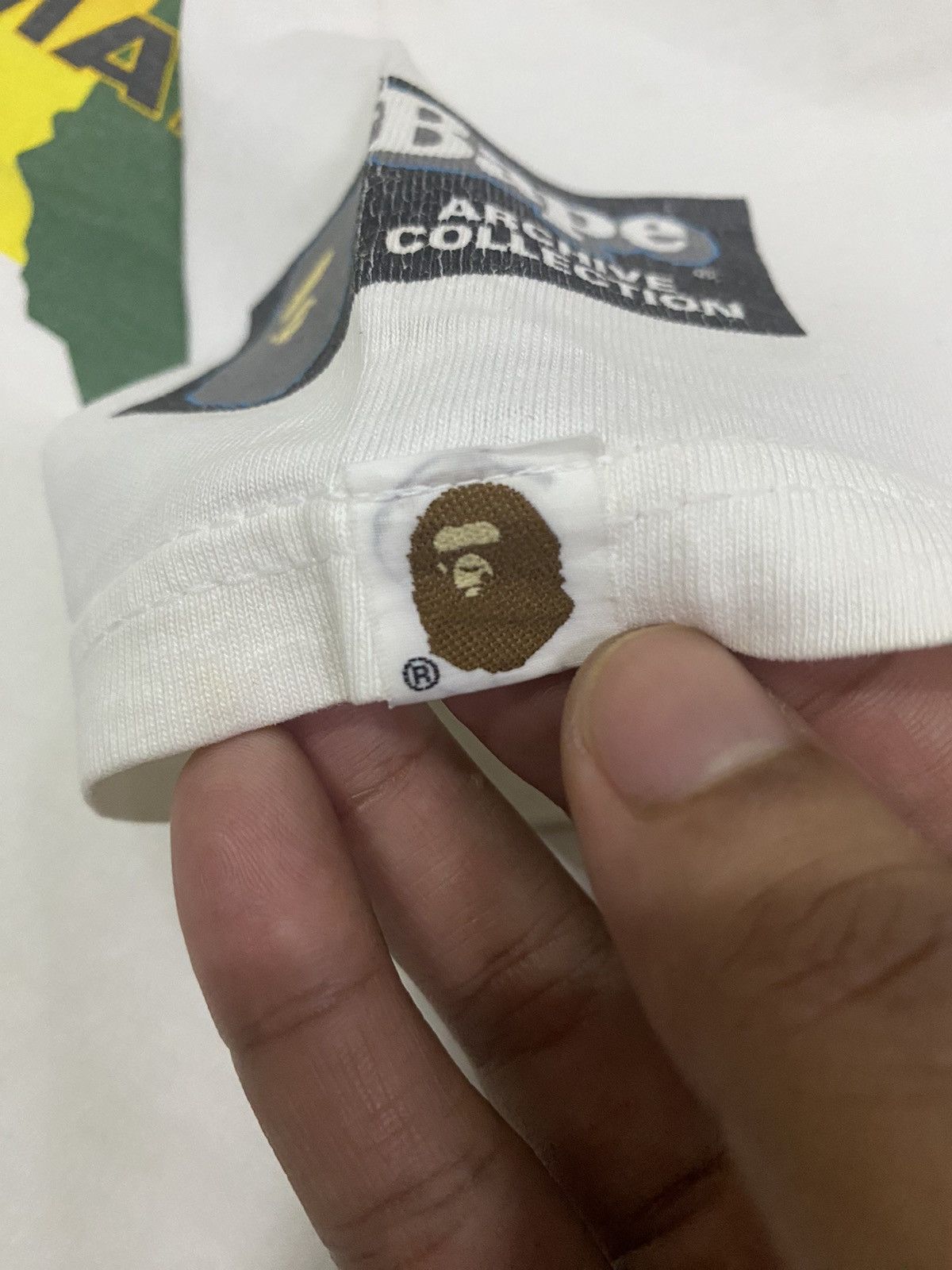 Bape 🔥OG🔥Rare 90s Vintage bape x stash the ultimate ape hanes tag Size US S / EU 44-46 / 1 - 6 Thumbnail